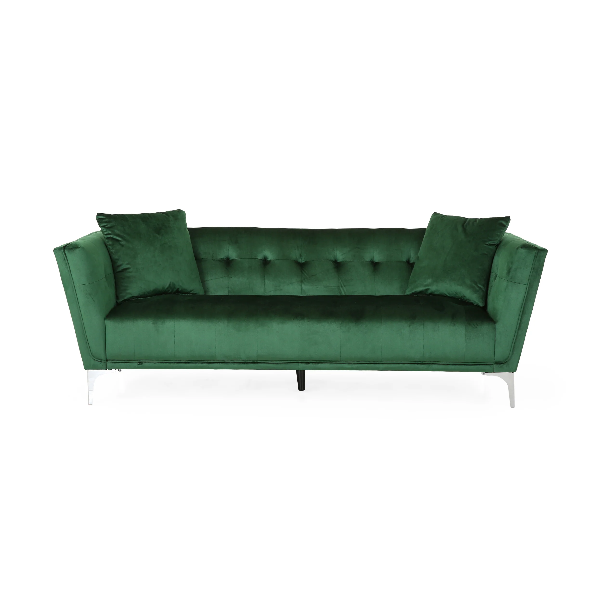 Ryliegh Modern Glam 3 Seater Velvet Sofa - furnishings