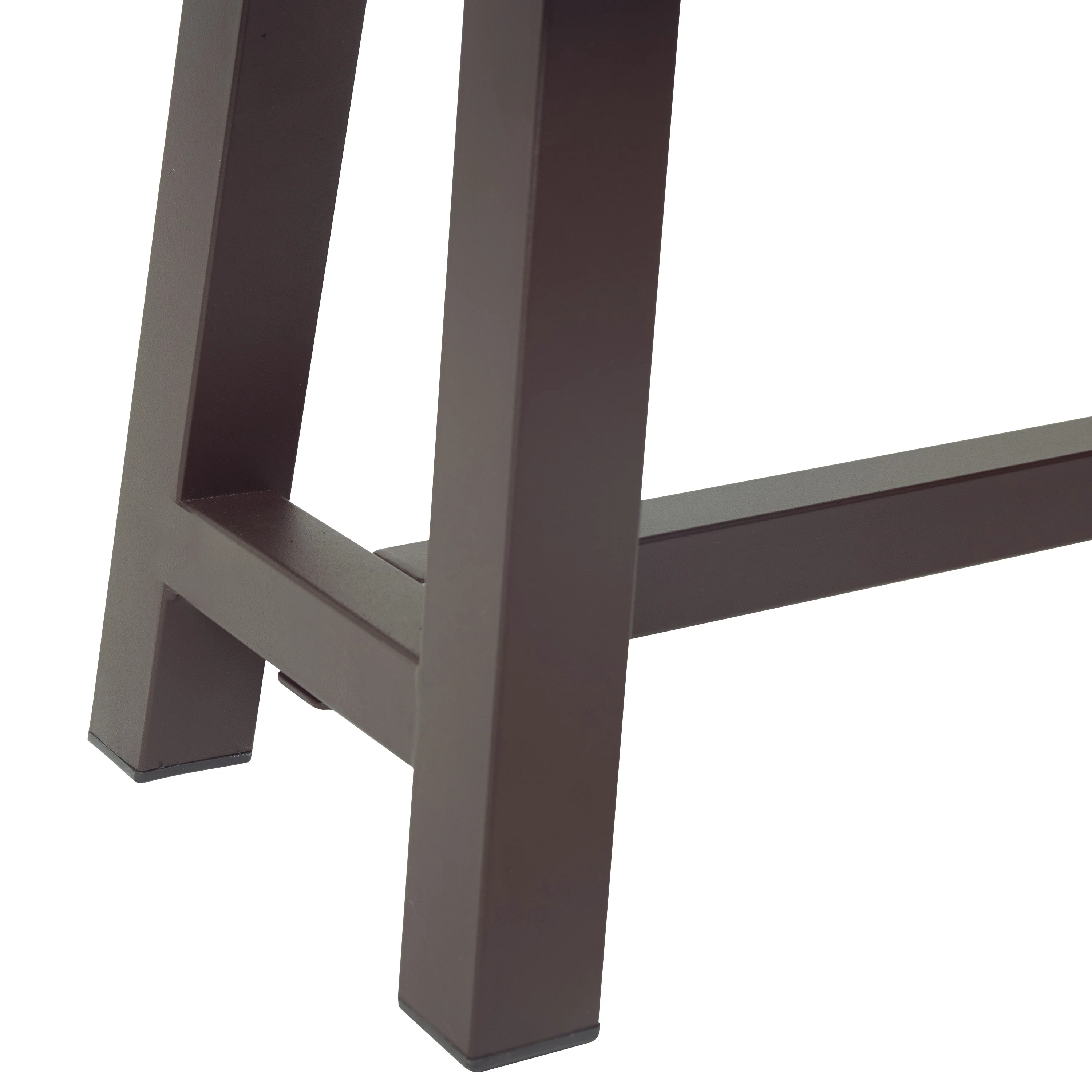 Bowman Outdoor Sandblack Finish Acacia Wood & Rustic Metal Bench - furnishings