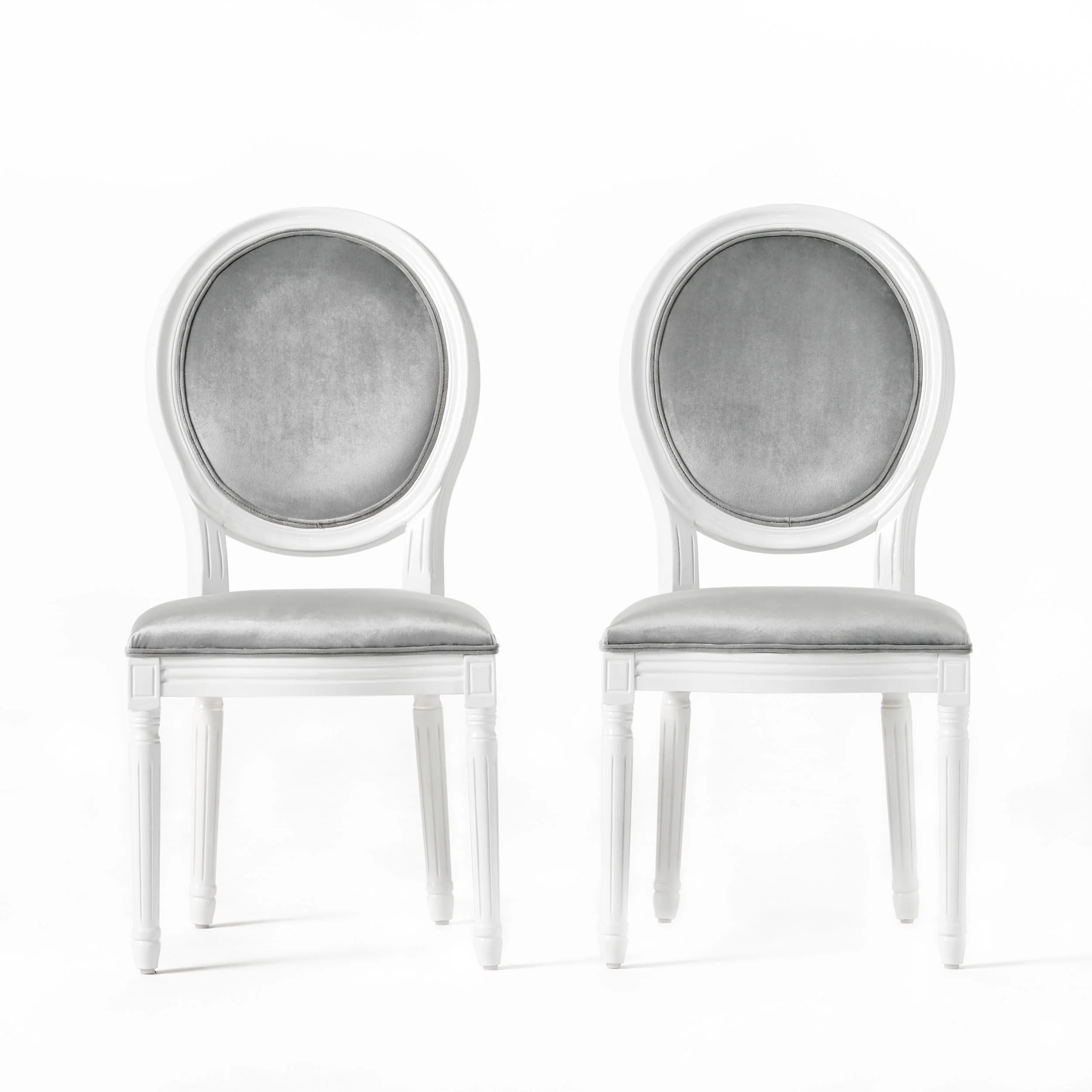 Phinnaeus Contemporary Velvet Dining Chairs (Set of 2) - furnishings