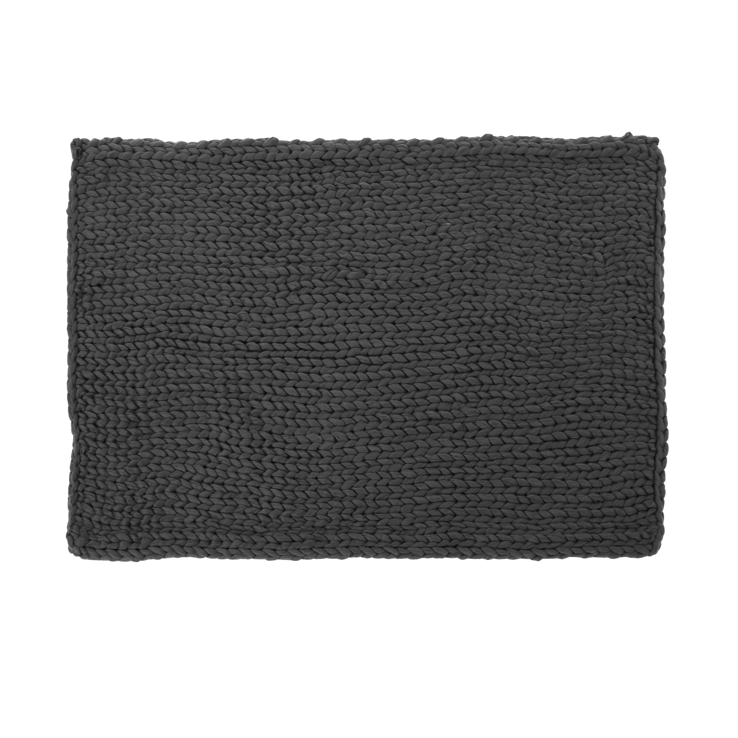 Jacqueline Modern Knit Stitch Fabric Rectangle Throw Blanket - furnishings