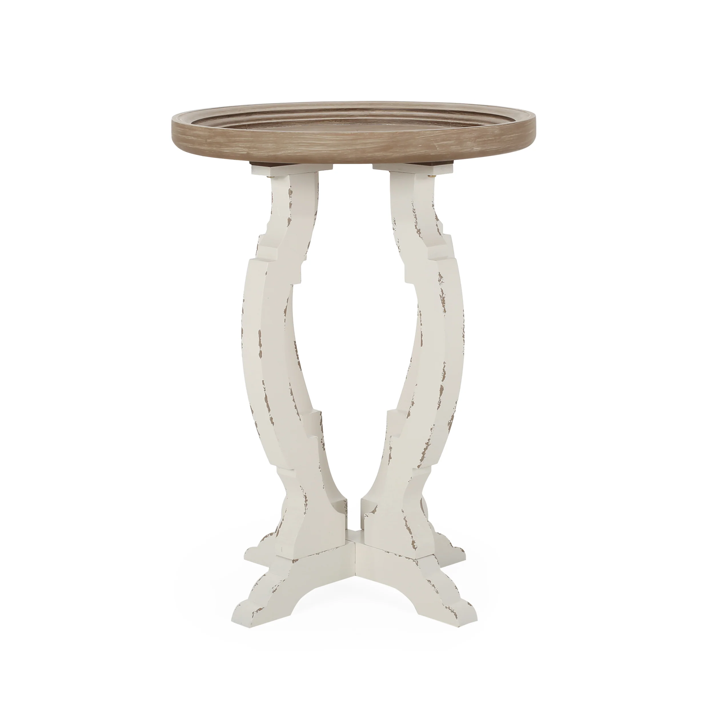 Emilya French Country Accent Table with Round Top - furnishings