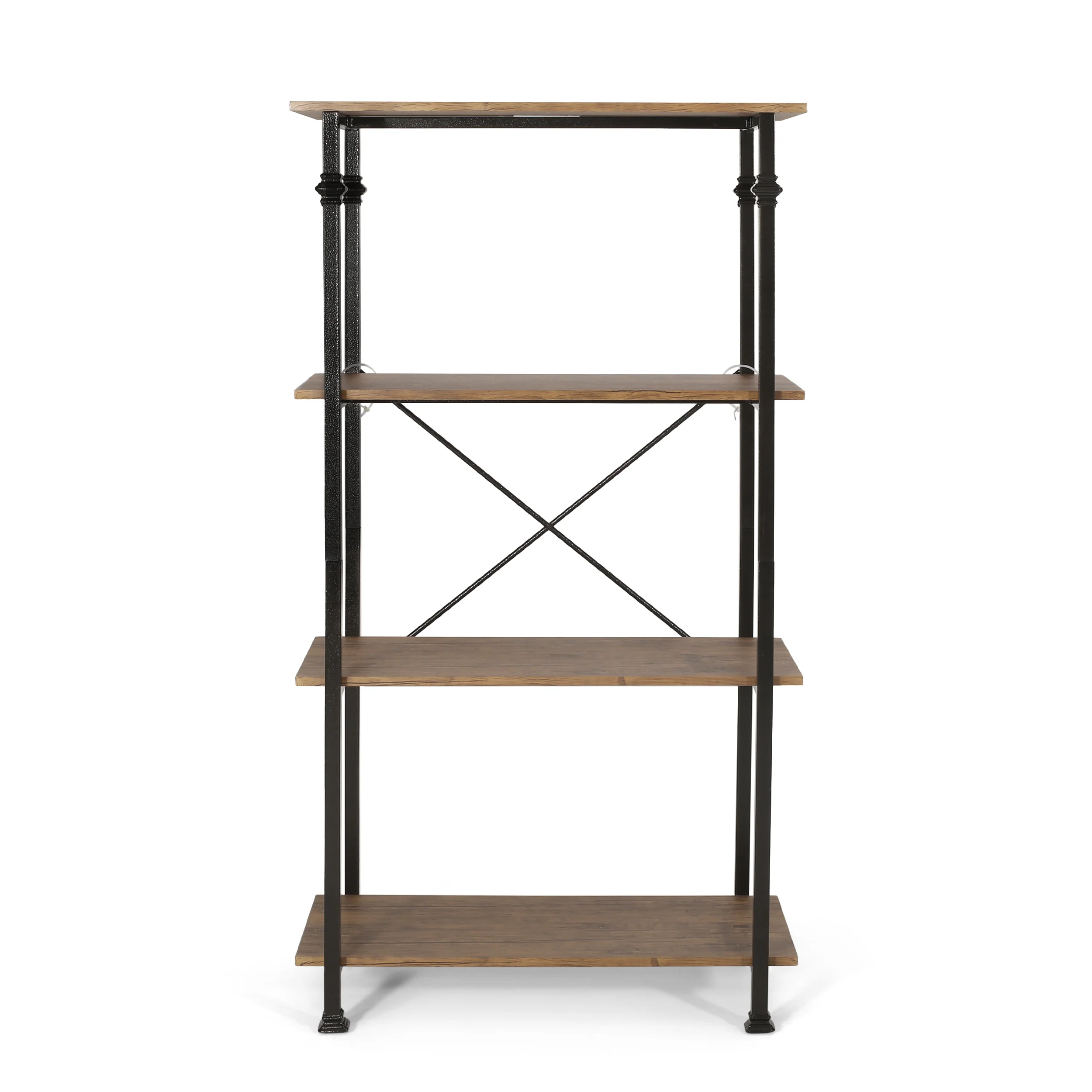 Gessling Modern Industrial 4 Shelf Etagere Bookcase - furnishings