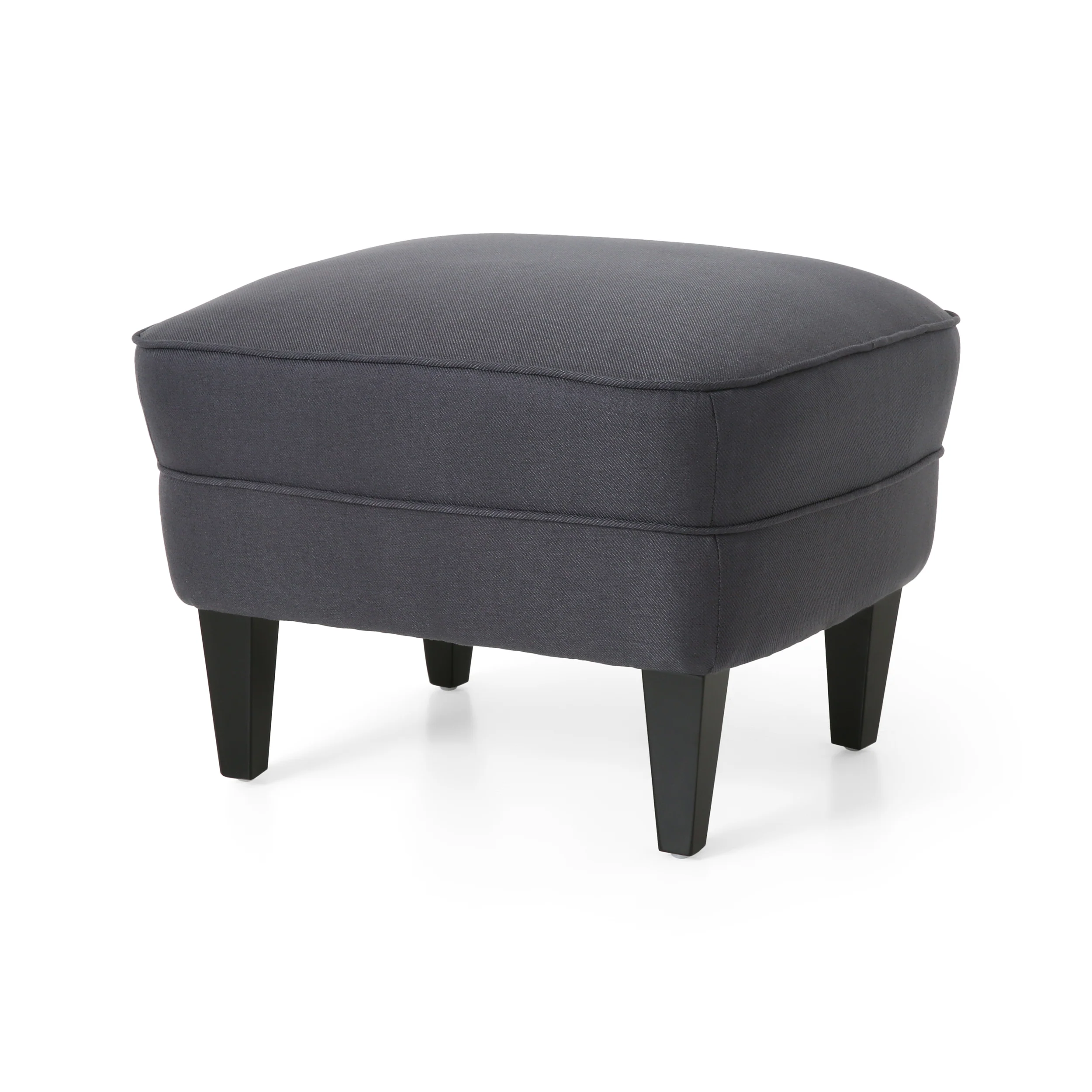 Jaxen Contemporary Tufted Fabric Club Chair and Ottoman Set - furnishings