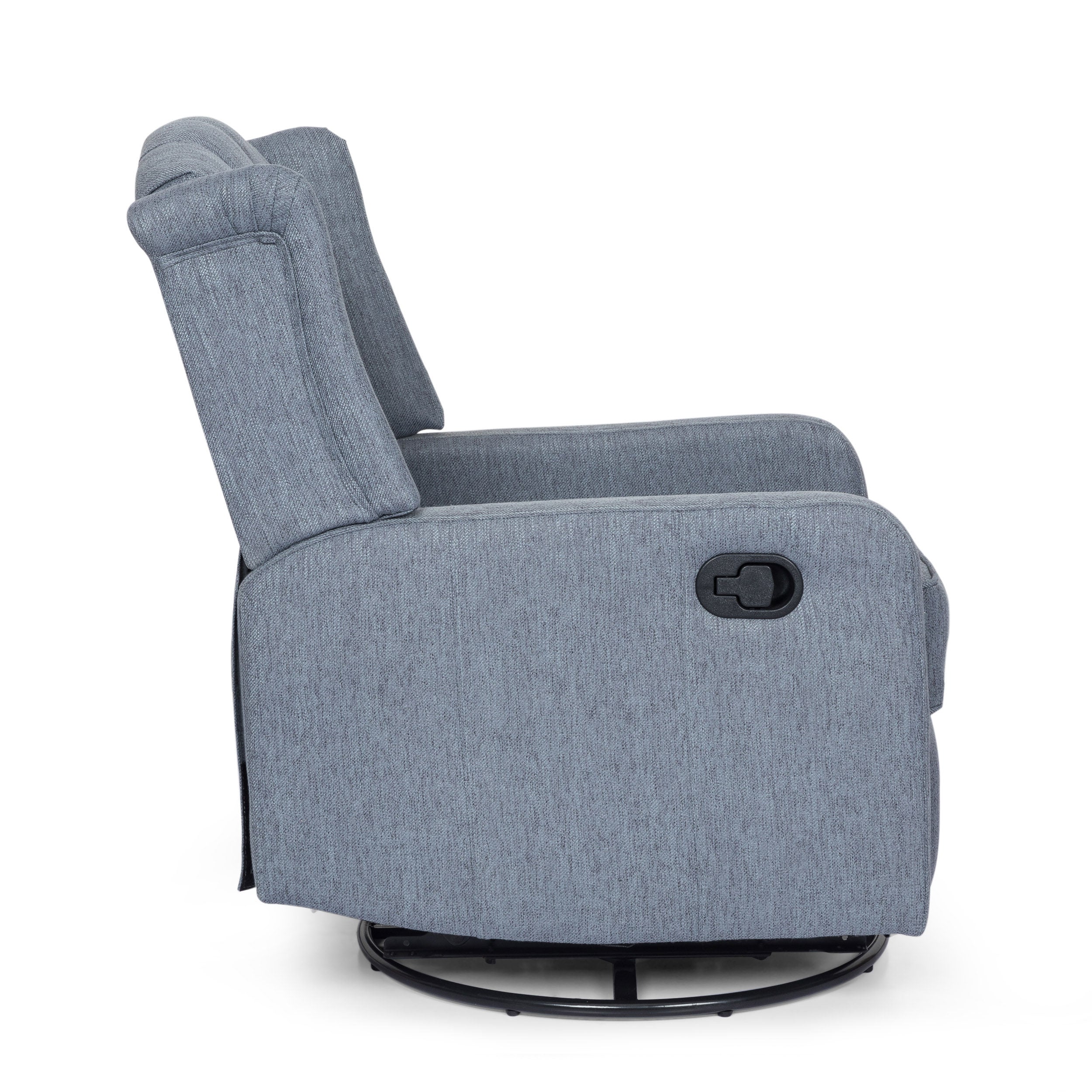 Houck Contemporary Tufted Wingback Swivel Recliner - furnishings