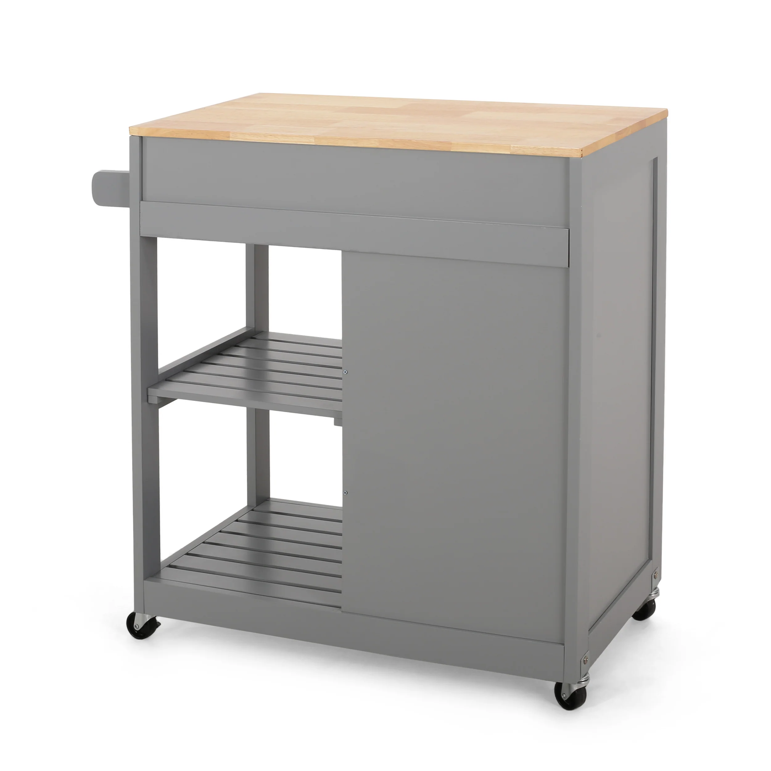 Lanier Kitchen Cart with Wheels - furnishings