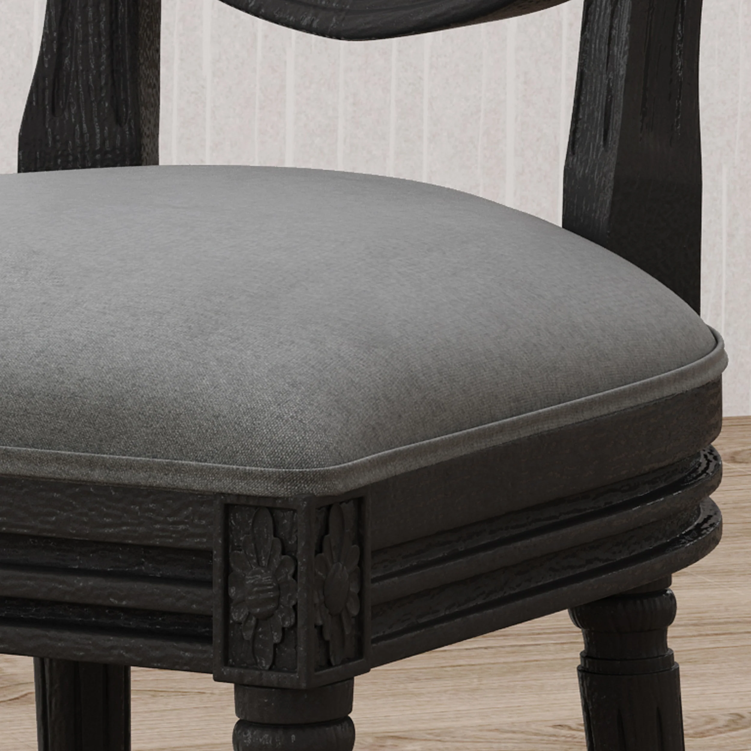 Babbs Traditional Fabric Dining Chairs - furnishings