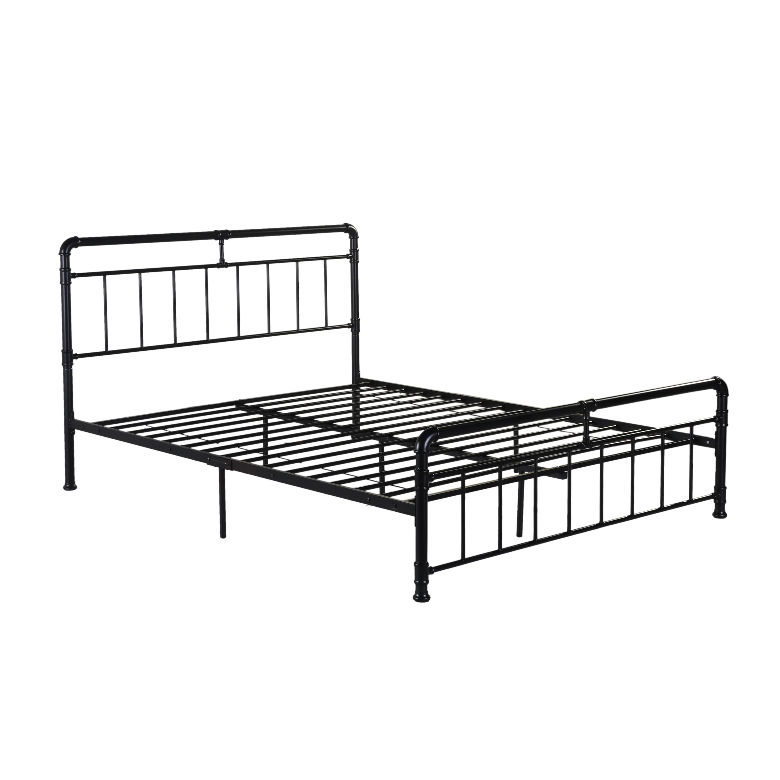 Sally Queen-Size Iron Bed Frame, Minimal, Industrial - furnishings