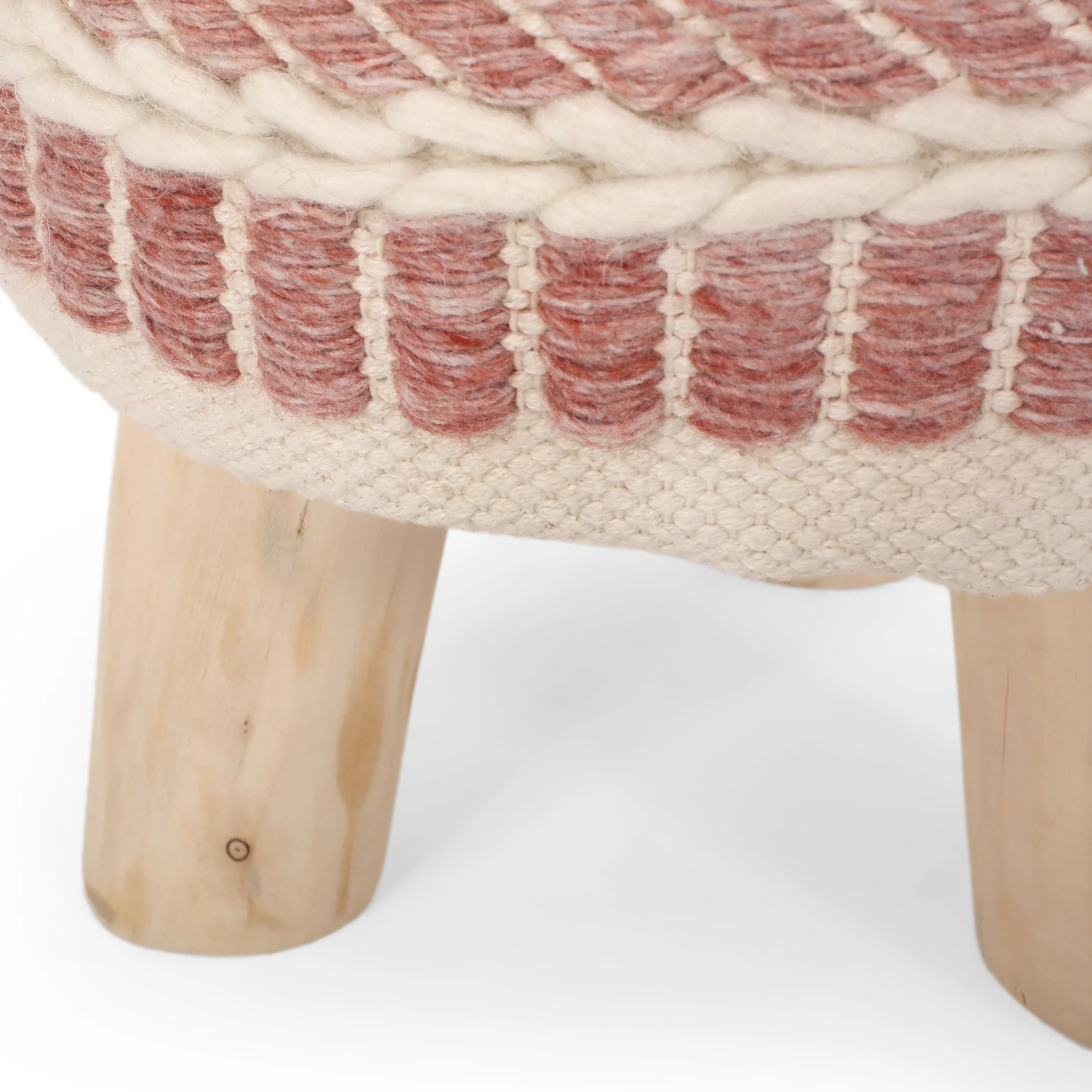Laureline Handcrafted Boho Fabric Stool - furnishings