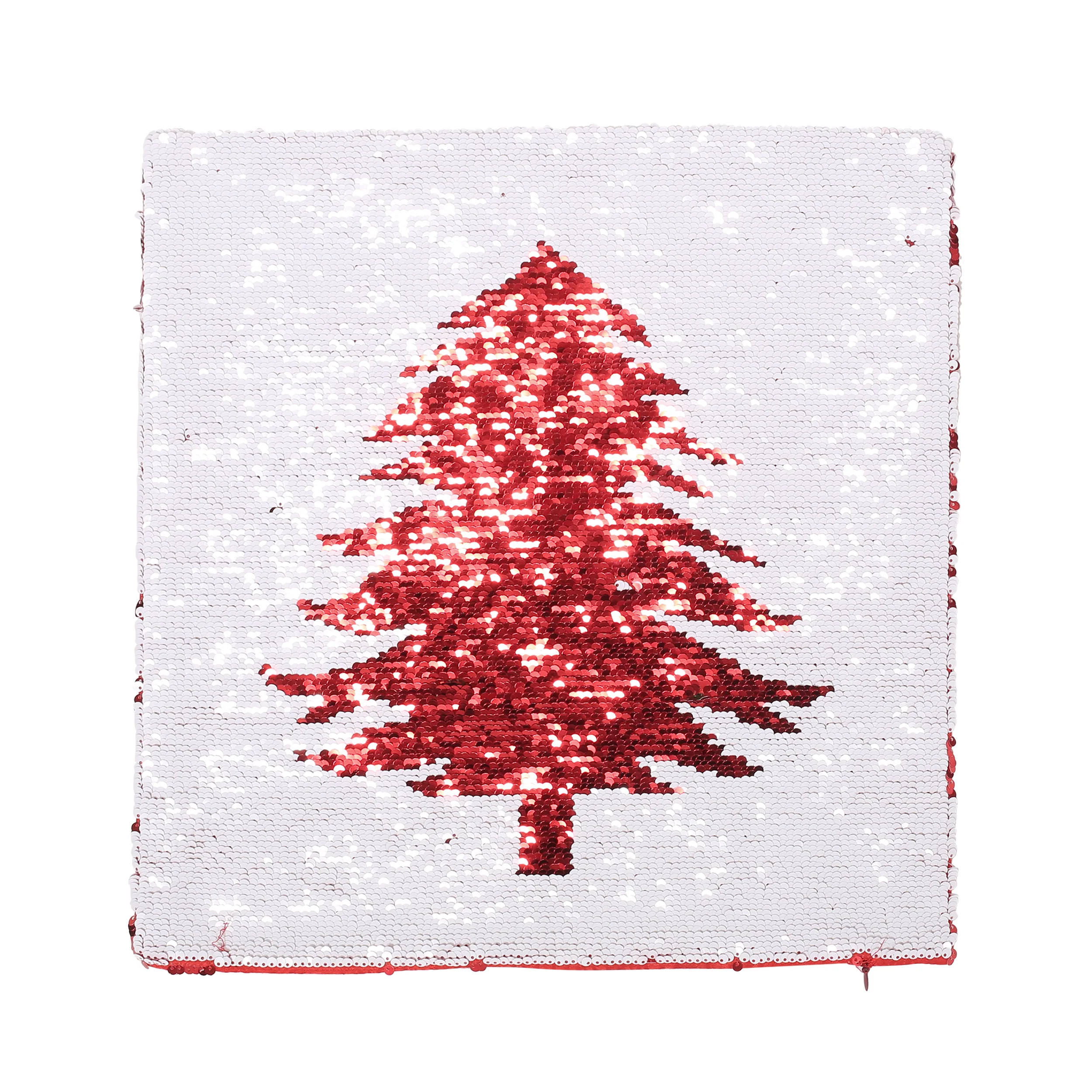 Romious Glam Sequin Christmas Throw Pillow Cover - furnishings