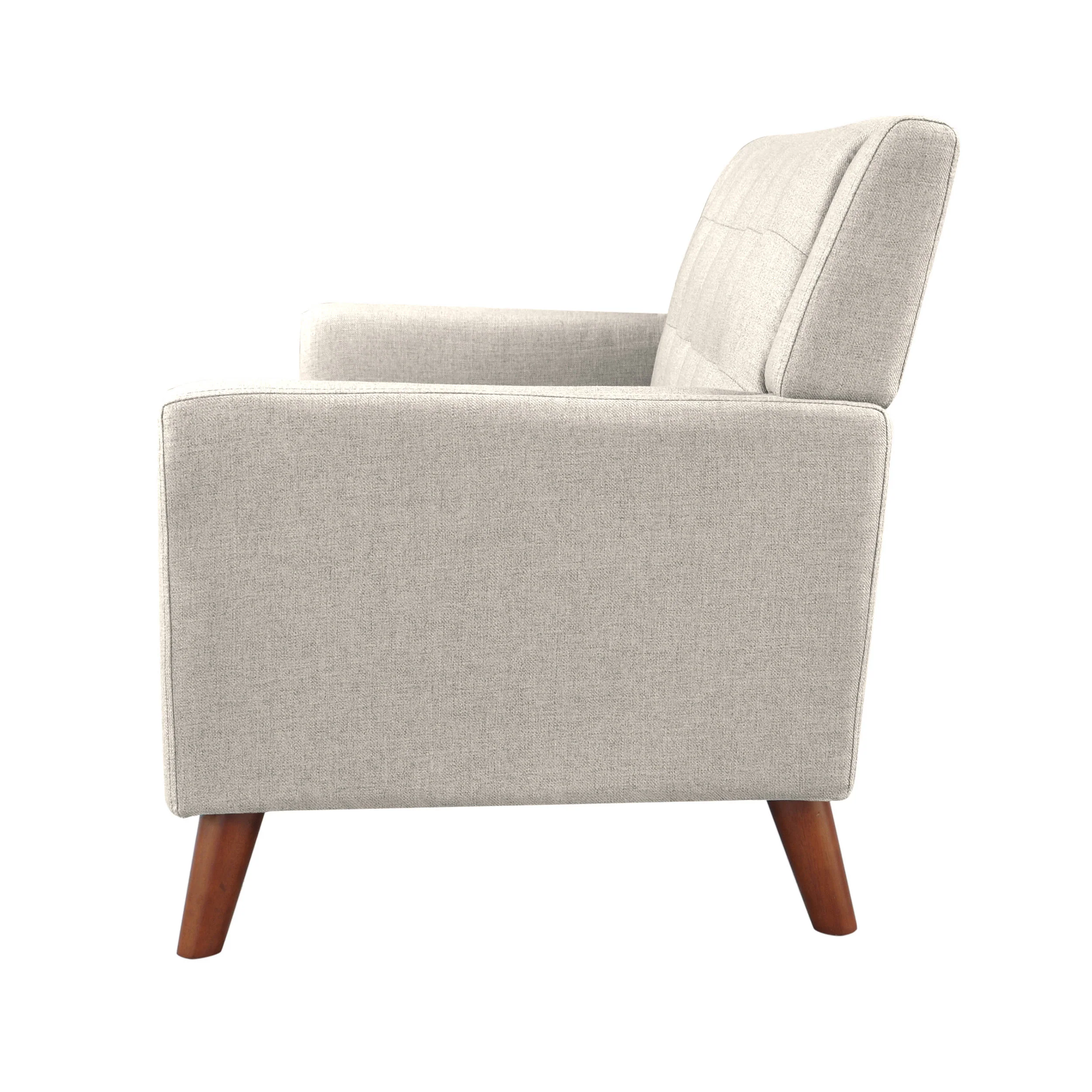 Anvith Mid Century Modern Fabric Loveseat - furnishings