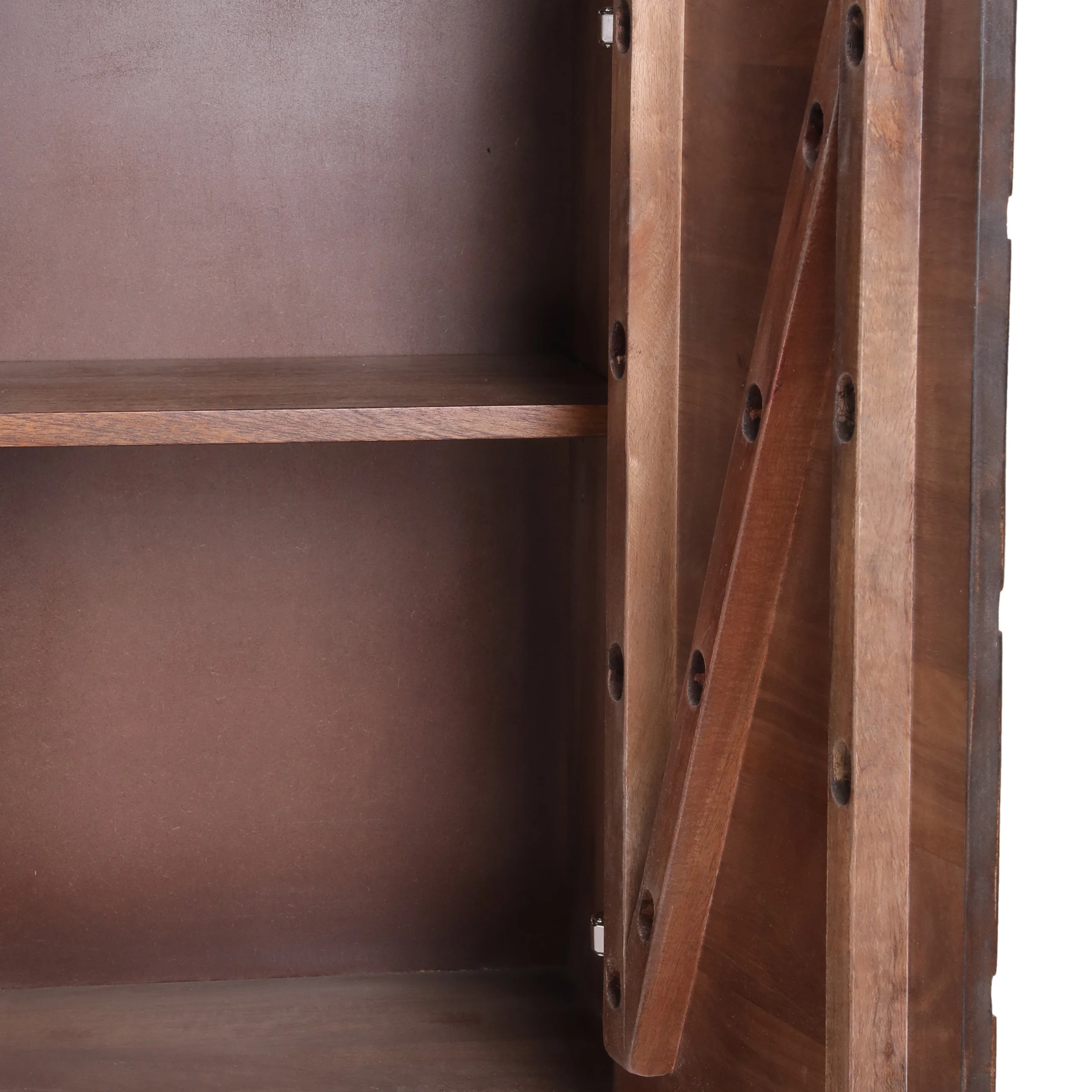 Tift Handcrafted Boho Mango Wood Cabinet - furnishings