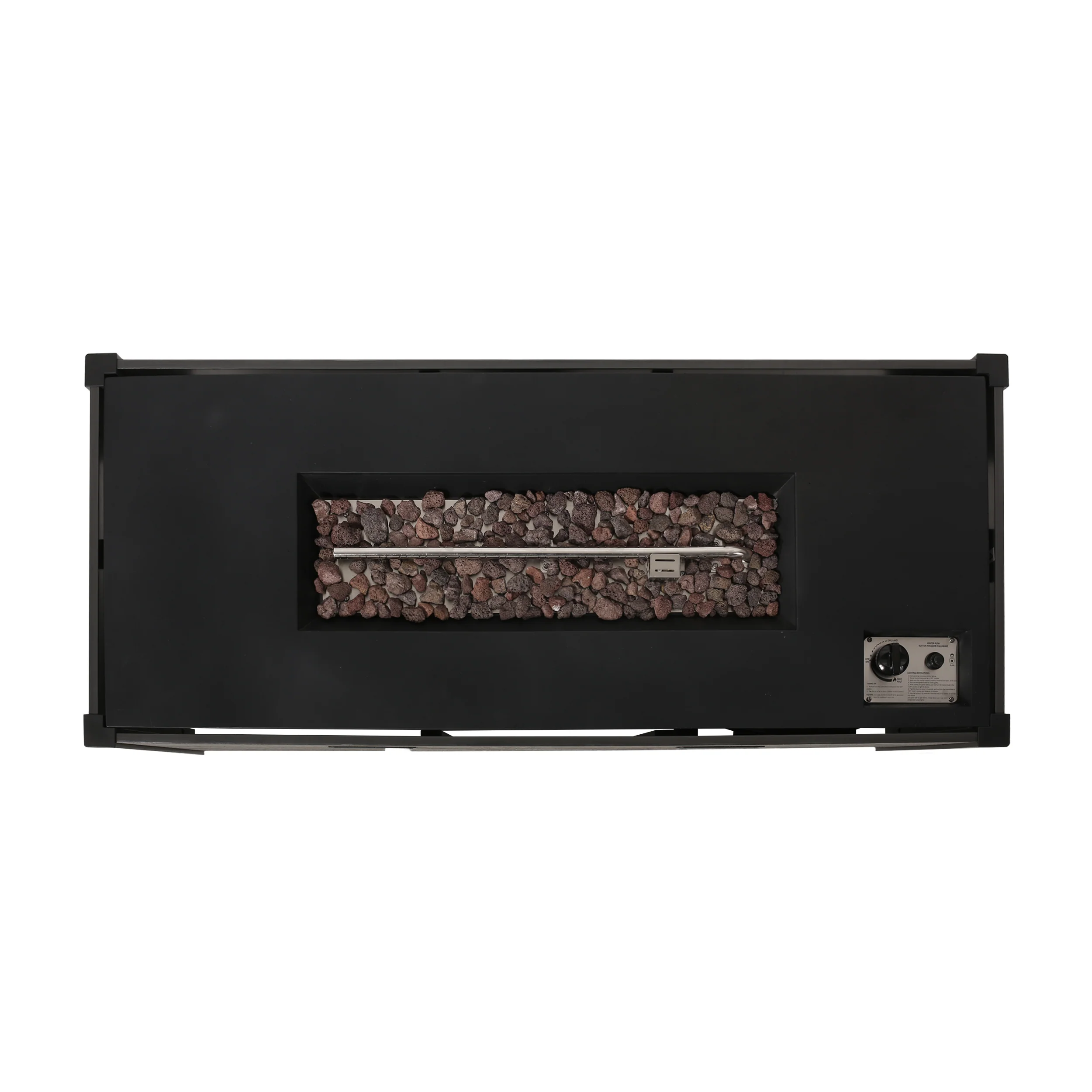 Suches Archie Outdoor 40,000 BTU Rectangle Fire Pit - furnishings