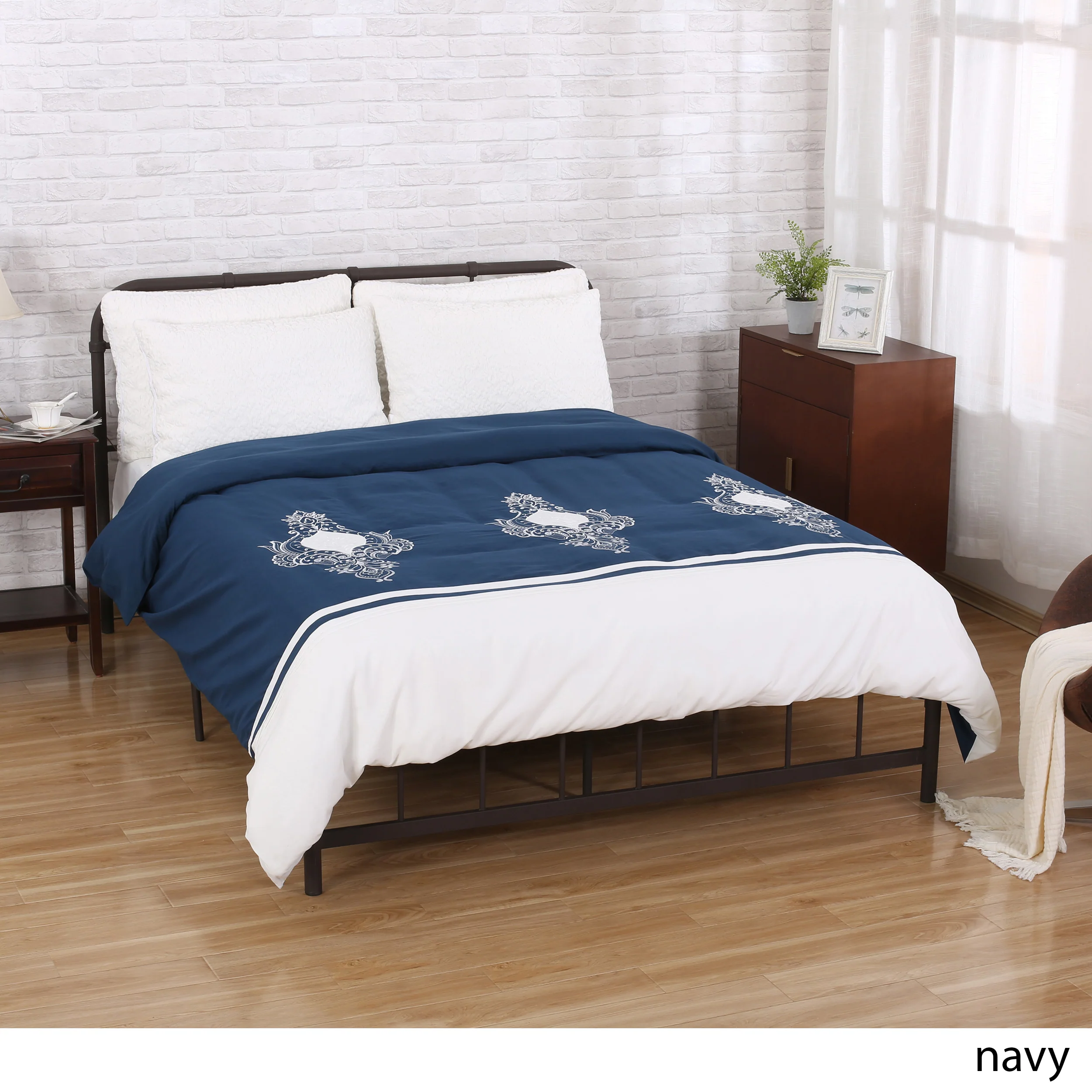 Bodhi Queen Size Fabric Duvet Cover - furnishings