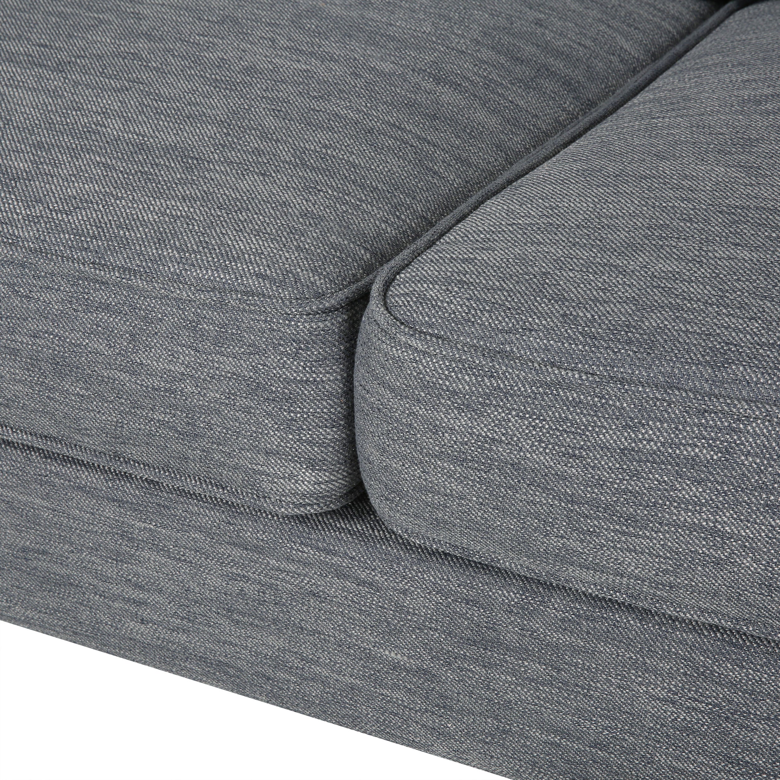 Sabirin Contemporary 3 Seater Fabric Sofa - furnishings