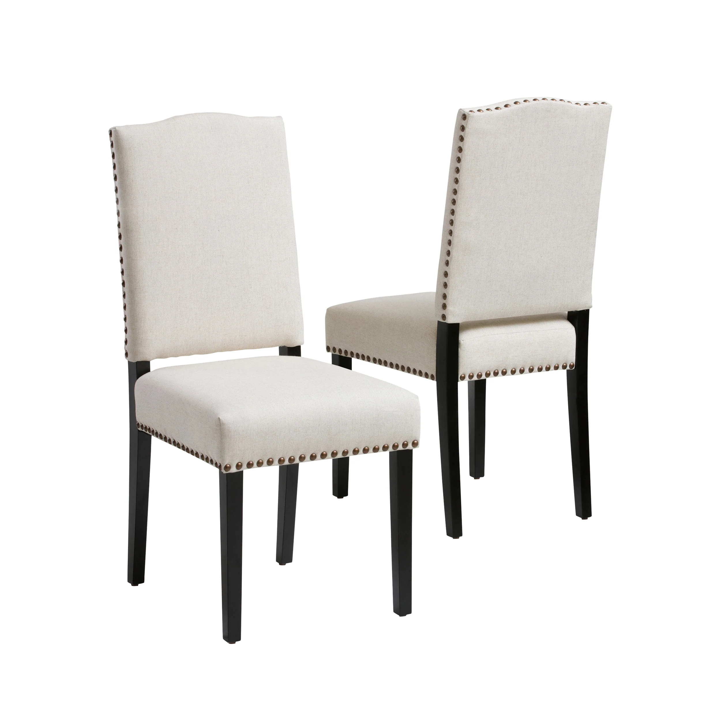 Stuart Beige Fabric Dining Chair (Set of 2) - furnishings