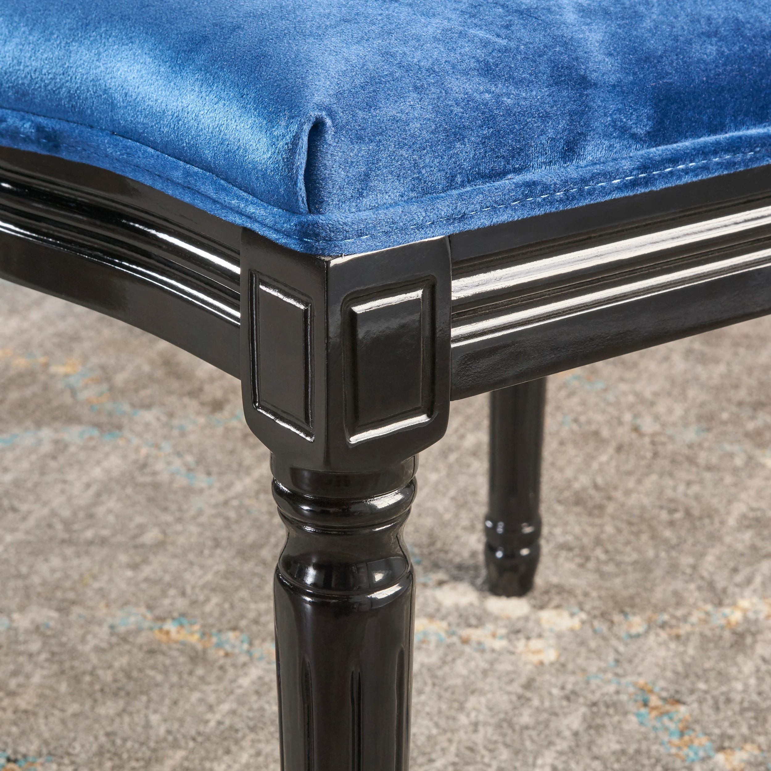Phinnaeus Contemporary Velvet Dining Chairs (Set of 2) - furnishings