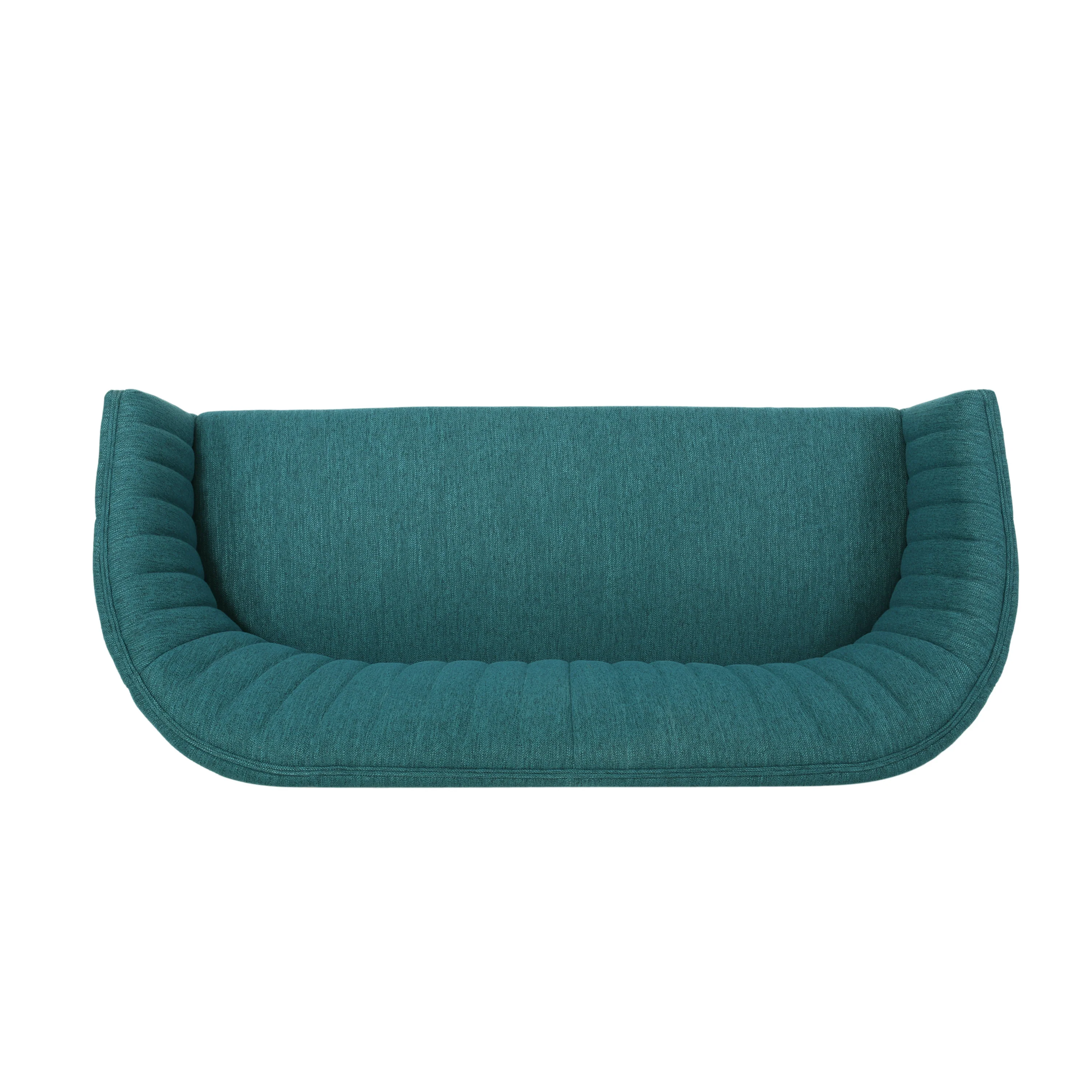 Deborah Mid-Century Fabric Settee - furnishings