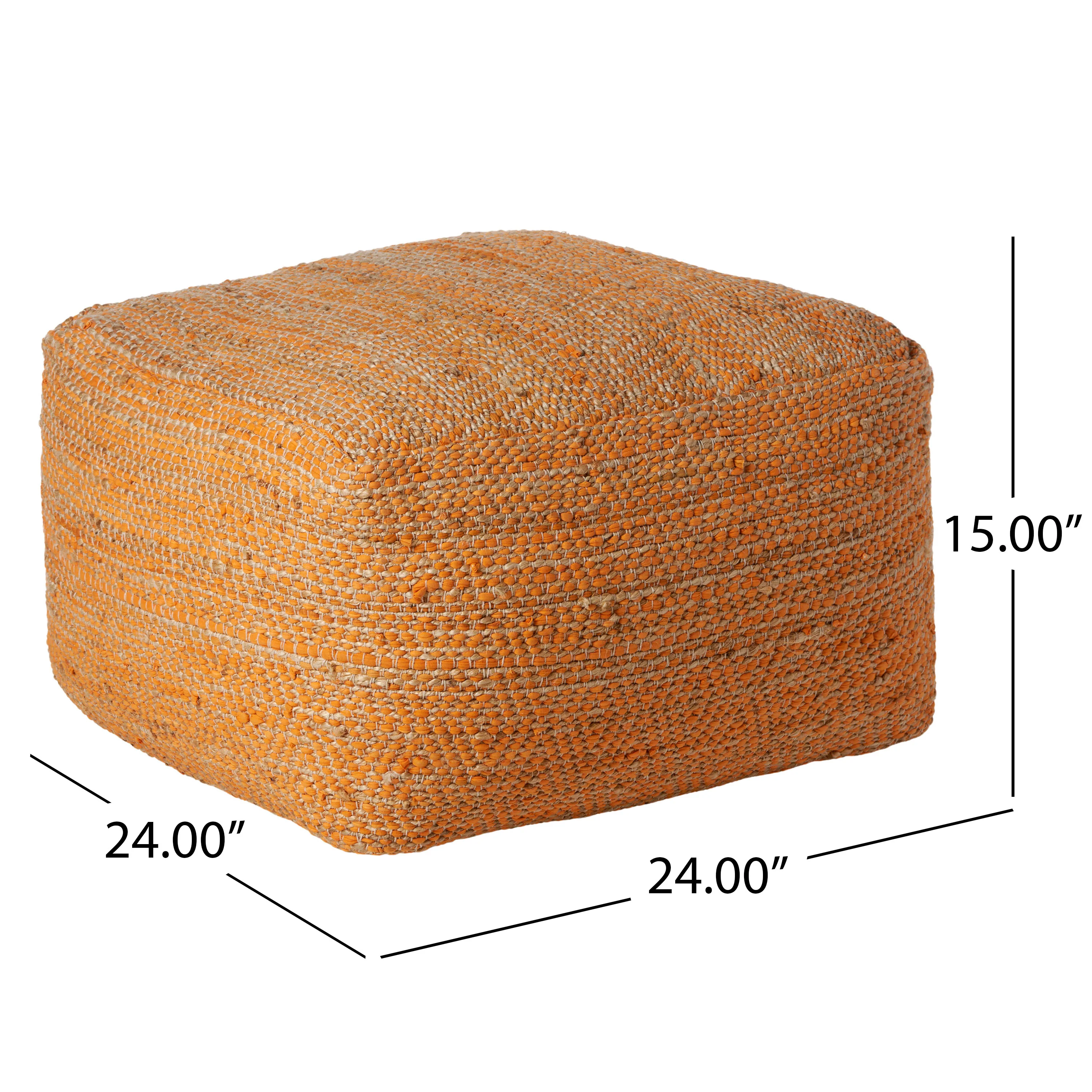 Grace Large Square Boho Style Pouf - furnishings