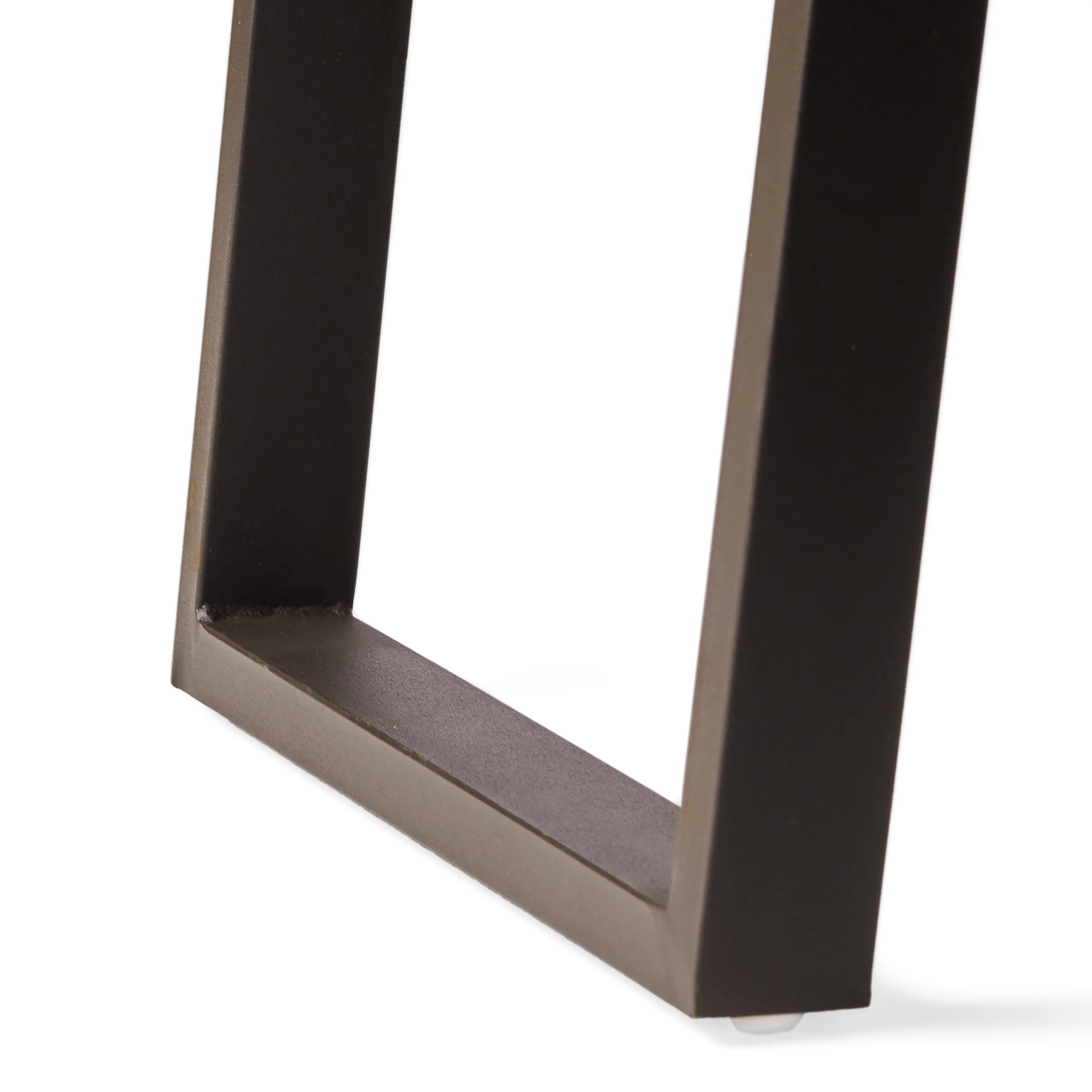 Pablo Acacia Wood and Iron Bar Table, Natural Brown, Rustic Metal - furnishings