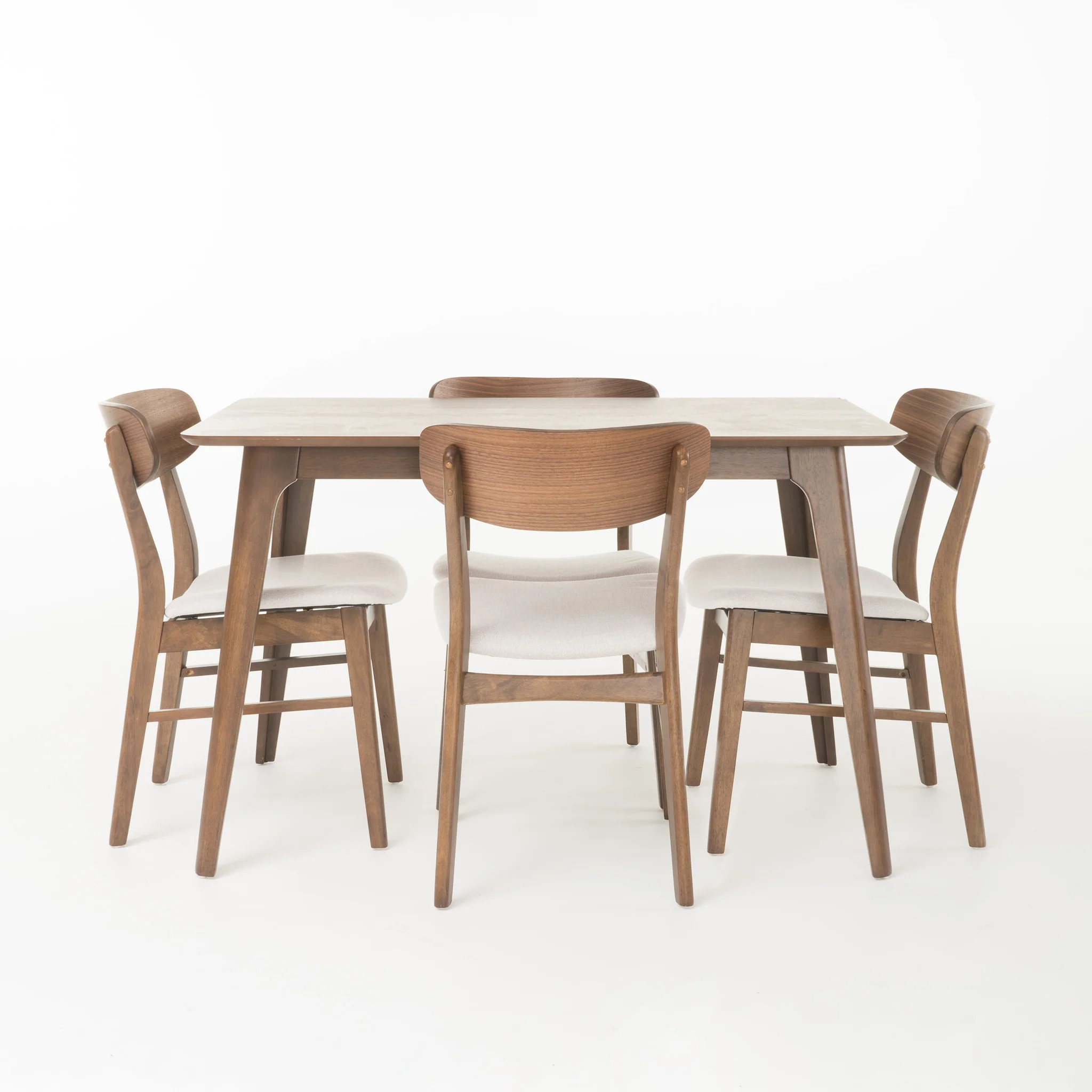 Williamgsburg Mid-Century Modern 5 Piece Dining Set - furnishings