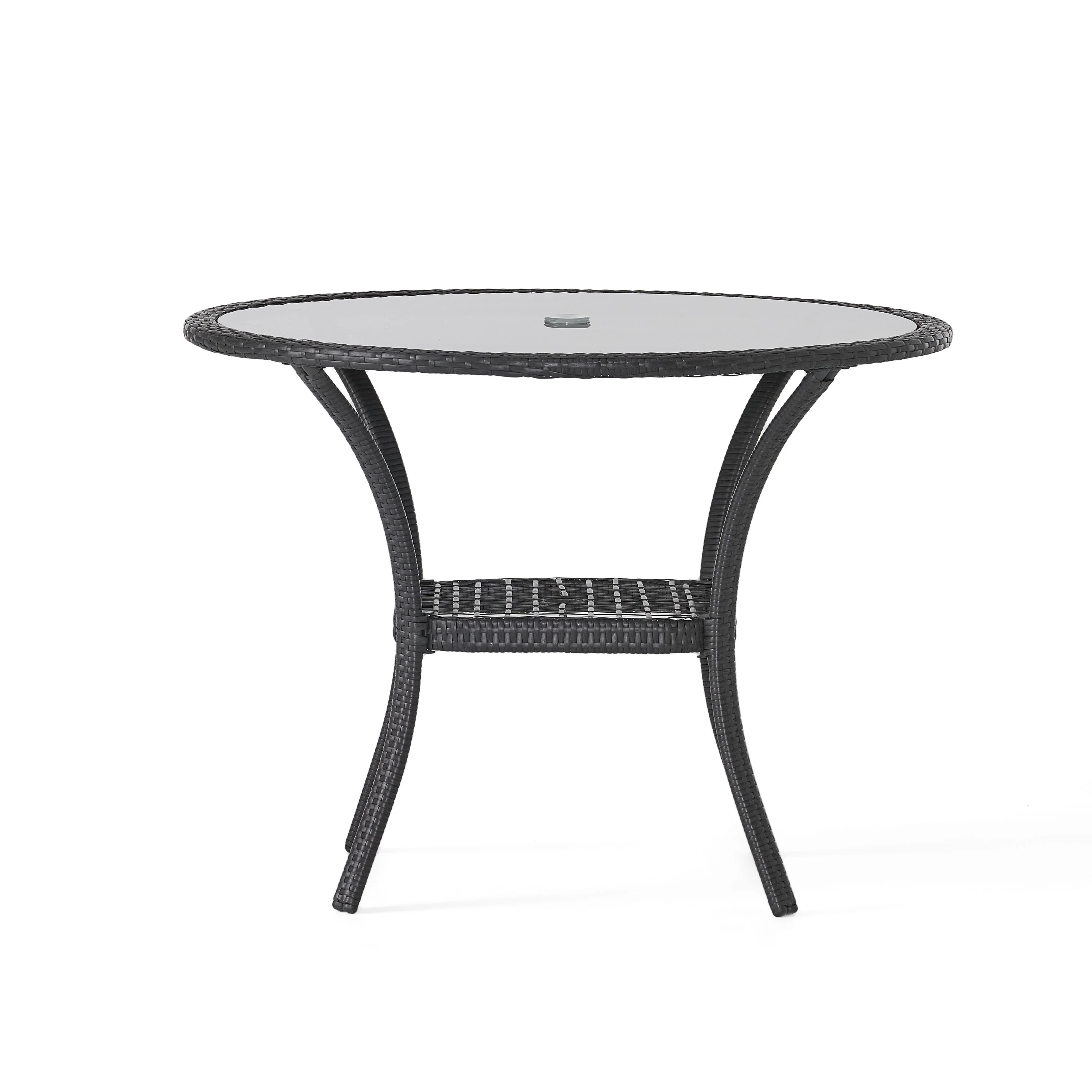 Kadelyn Outdoor 5pc Grey Wicker Dining Set - furnishings