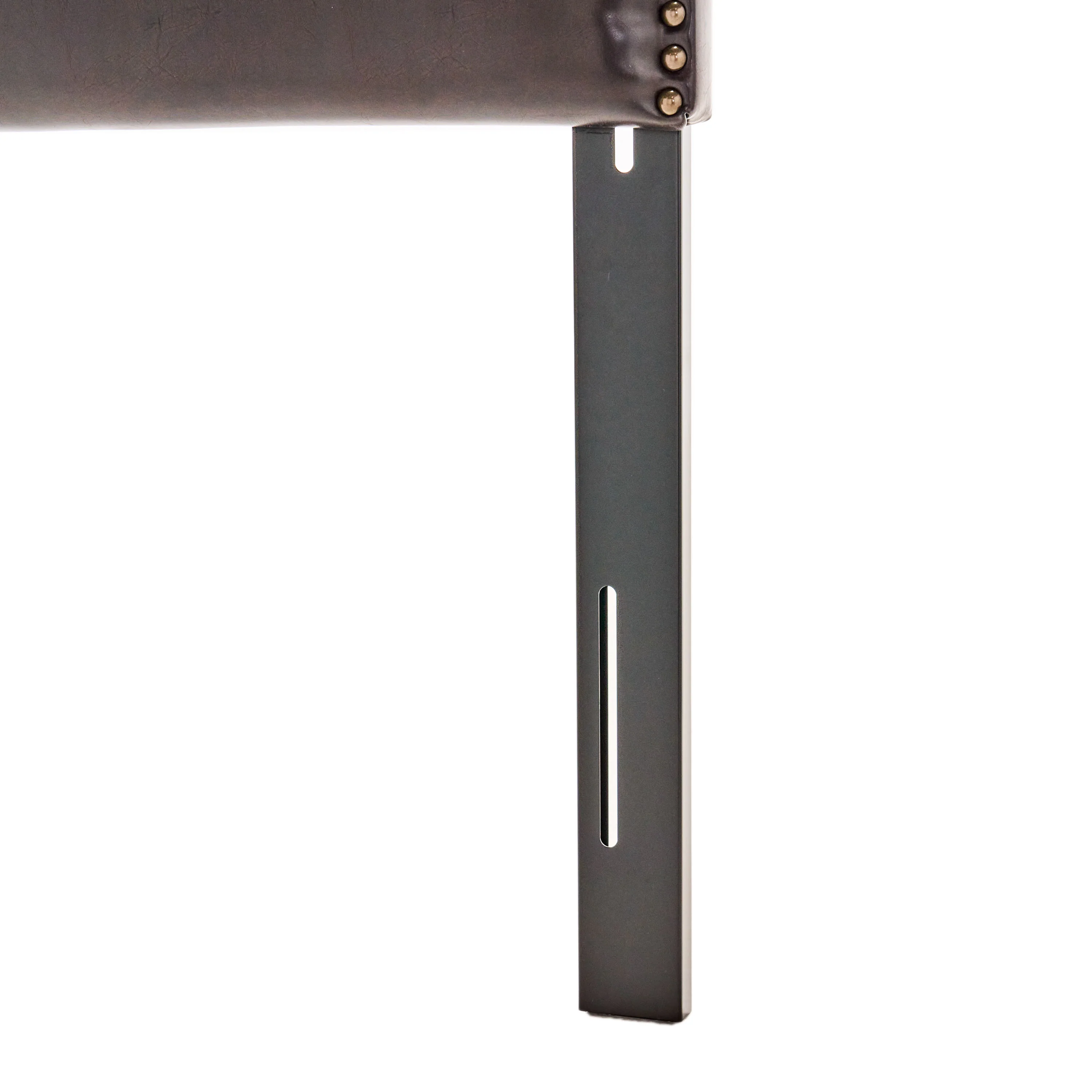 Alonzo Queen to Full Sized Brown Leather Headboard - furnishings