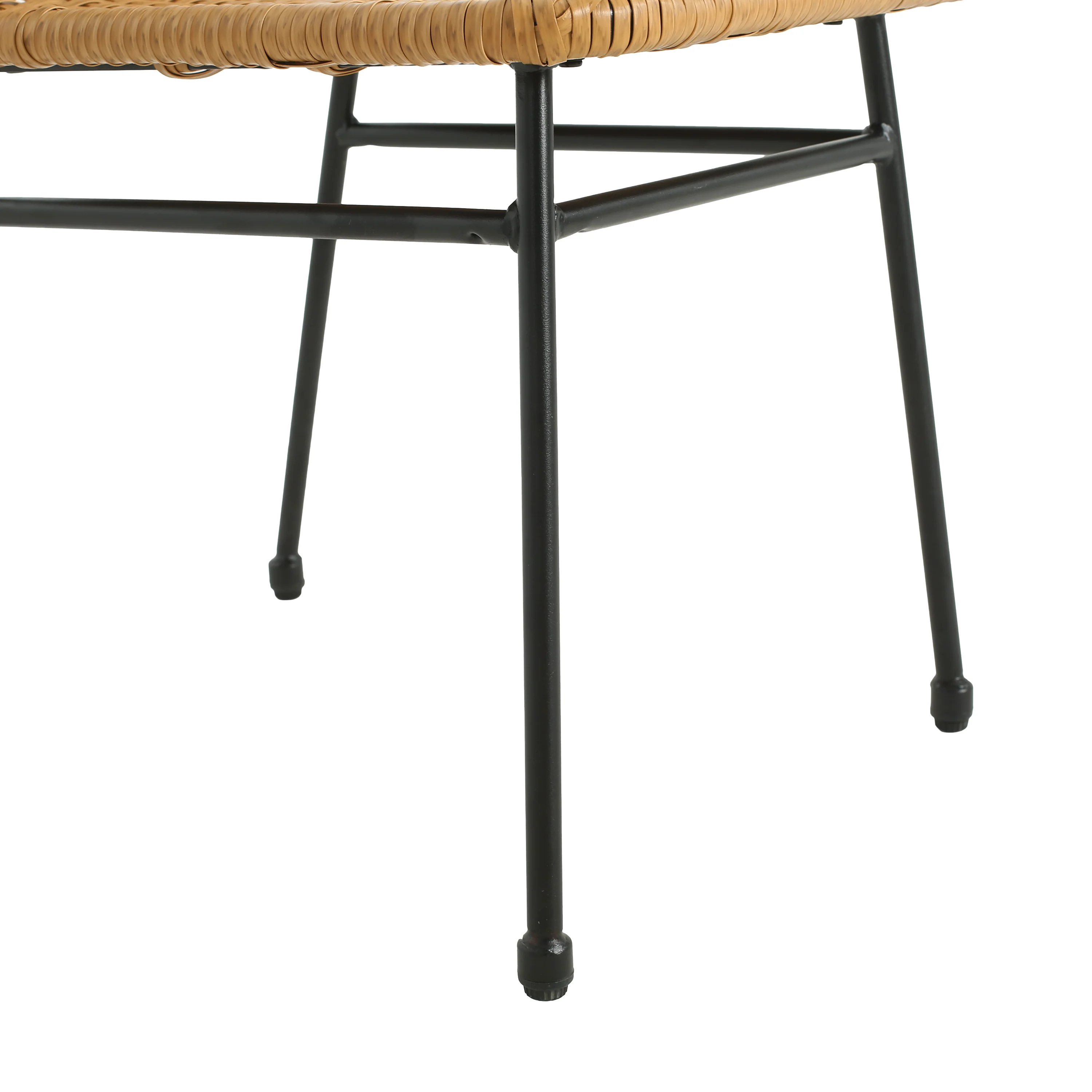 Lunara PE Wicker Dining Chair, Metal Base, Set of 2 - furnishings