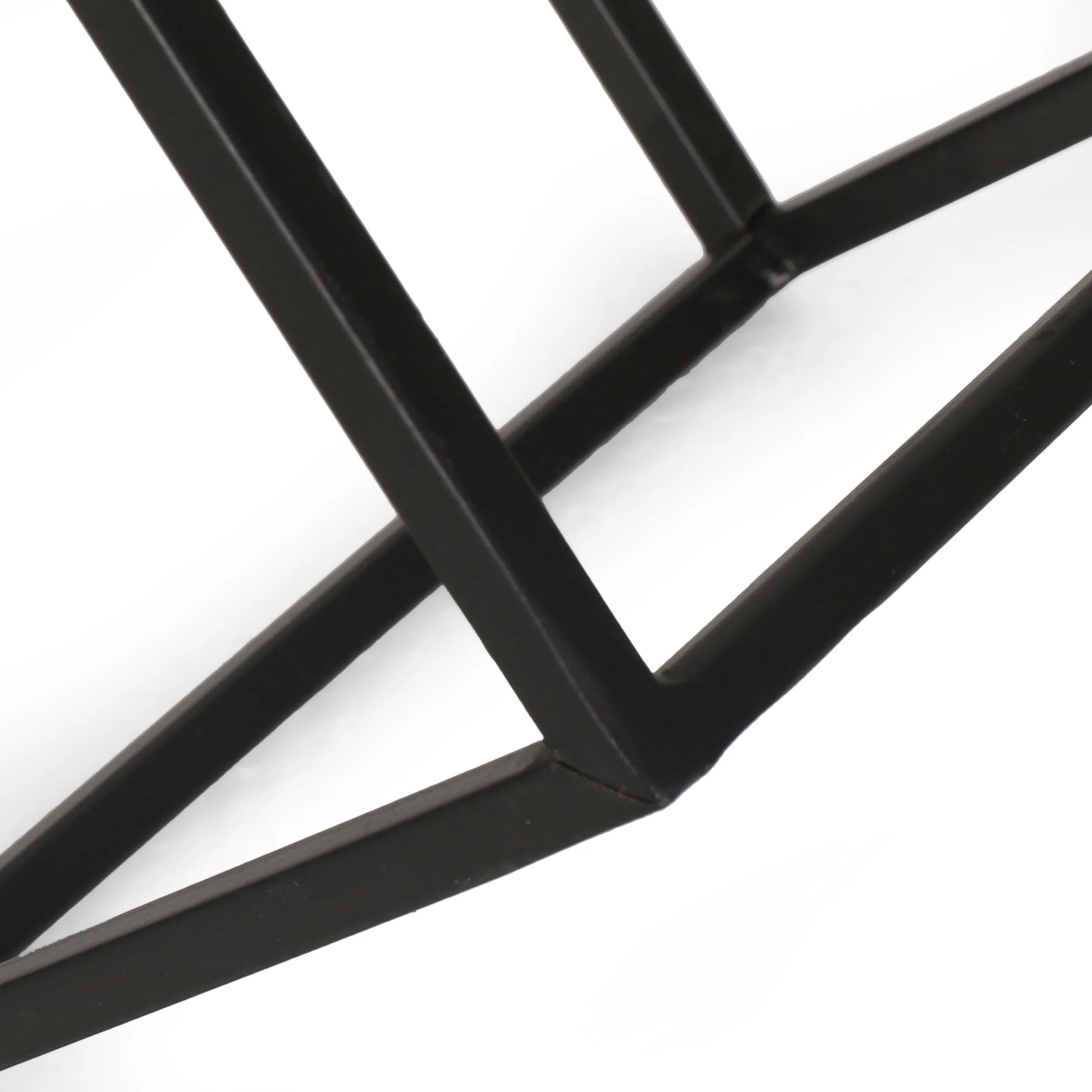Graveley Modern Industrial 7 Bottle Tabletop Wine Rack, Black - furnishings