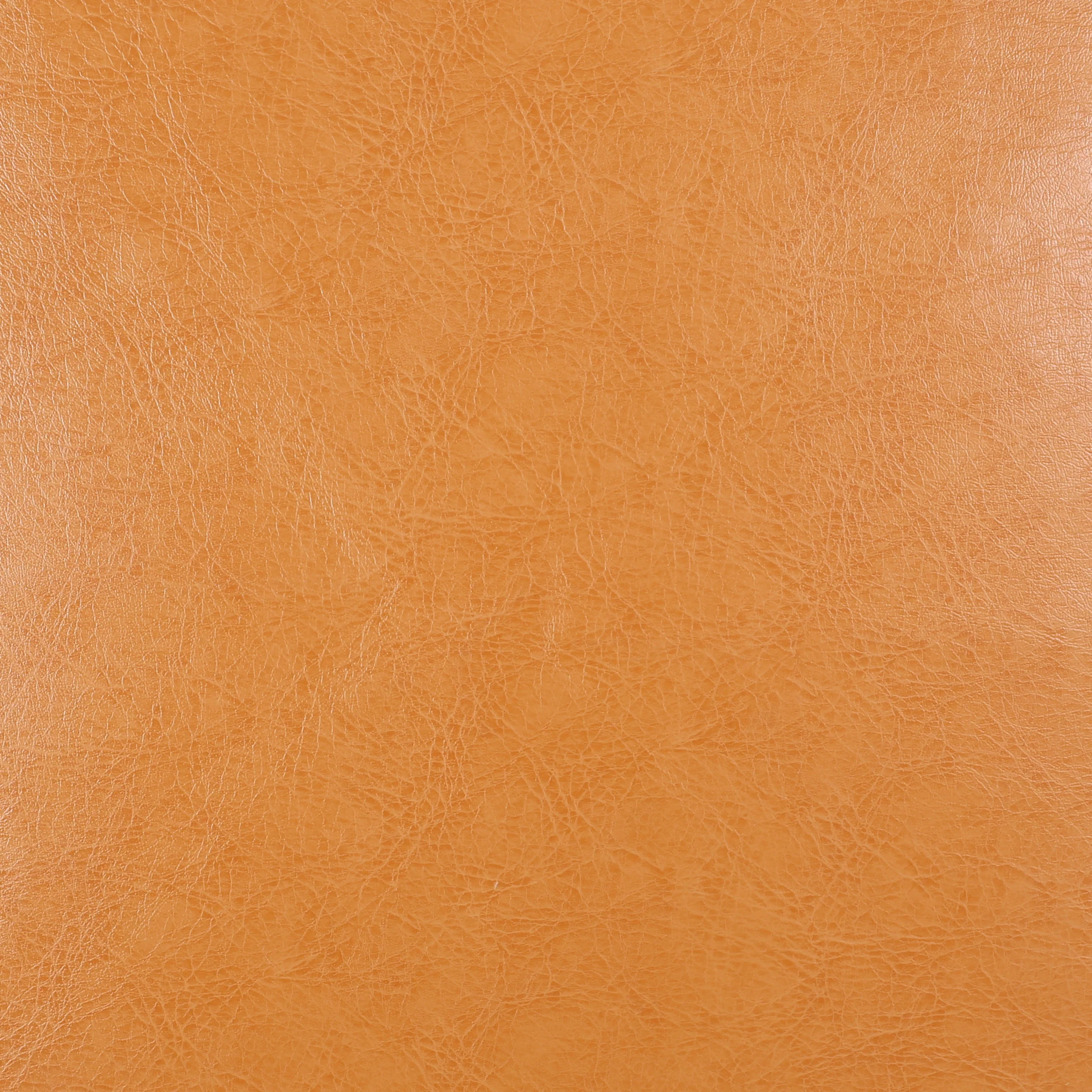 Conrail Contemporary Faux Leather Channel Stitch Pouf - furnishings