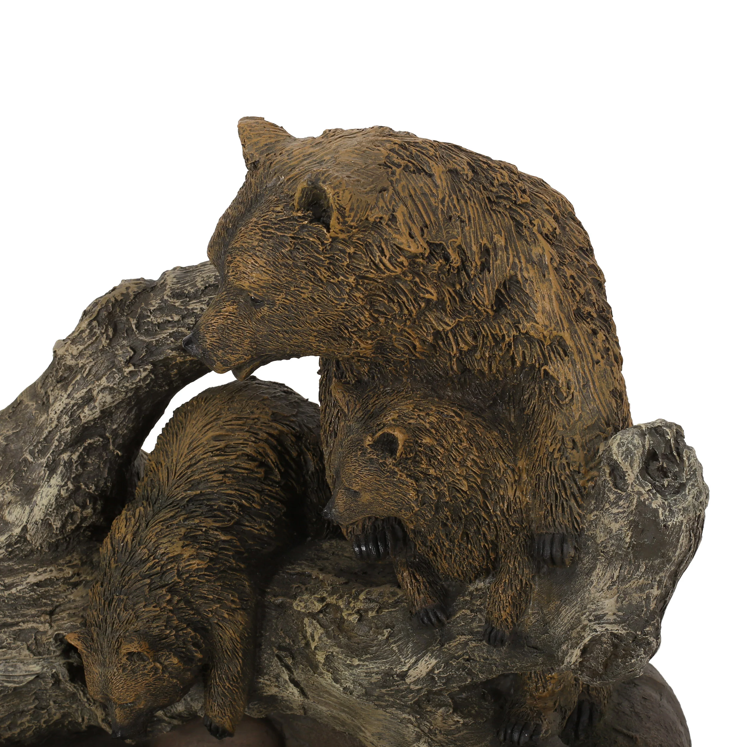 Aza Callan Outdoor Bear Family Fountain - furnishings