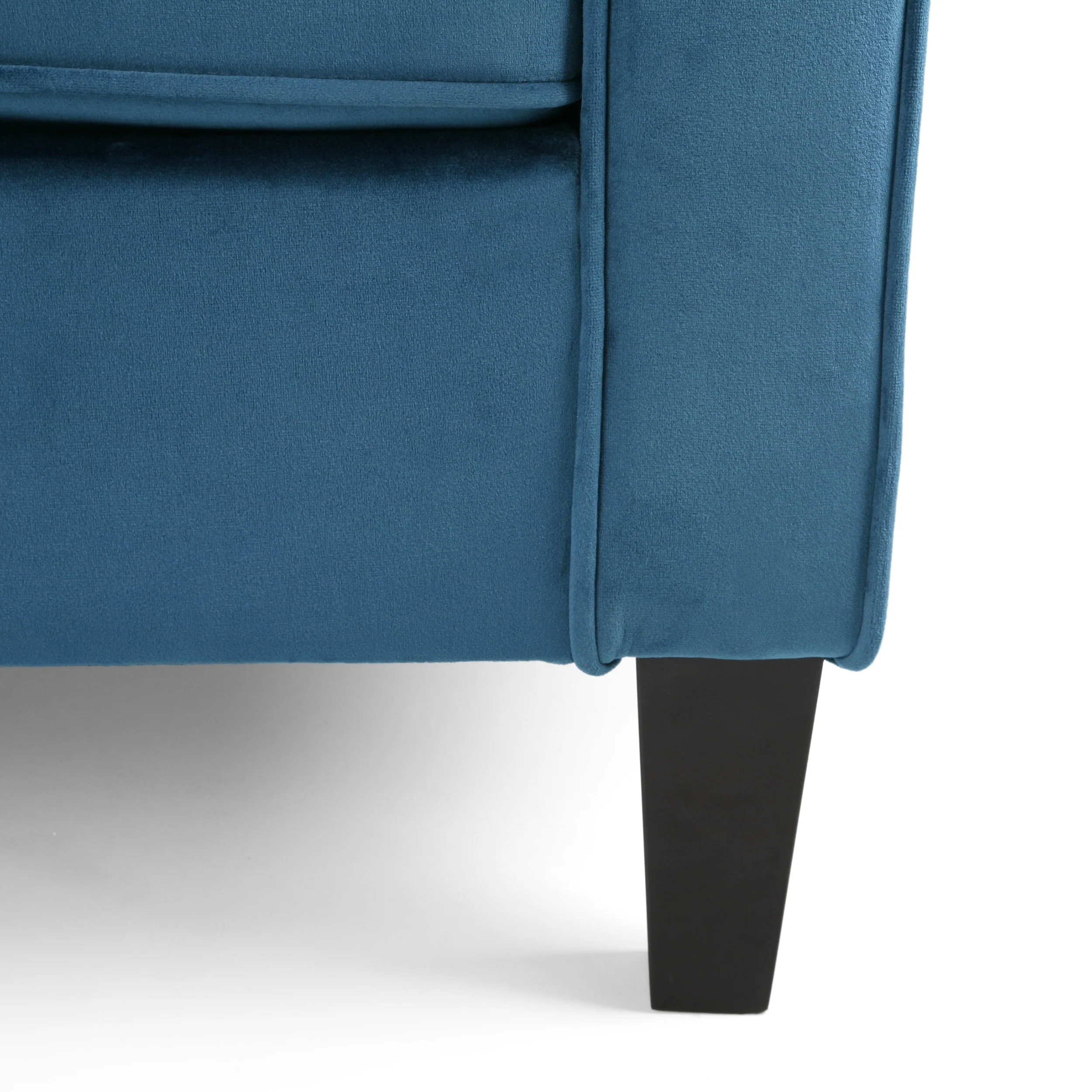 Sonny Contemporary Velvet Club Chair - furnishings