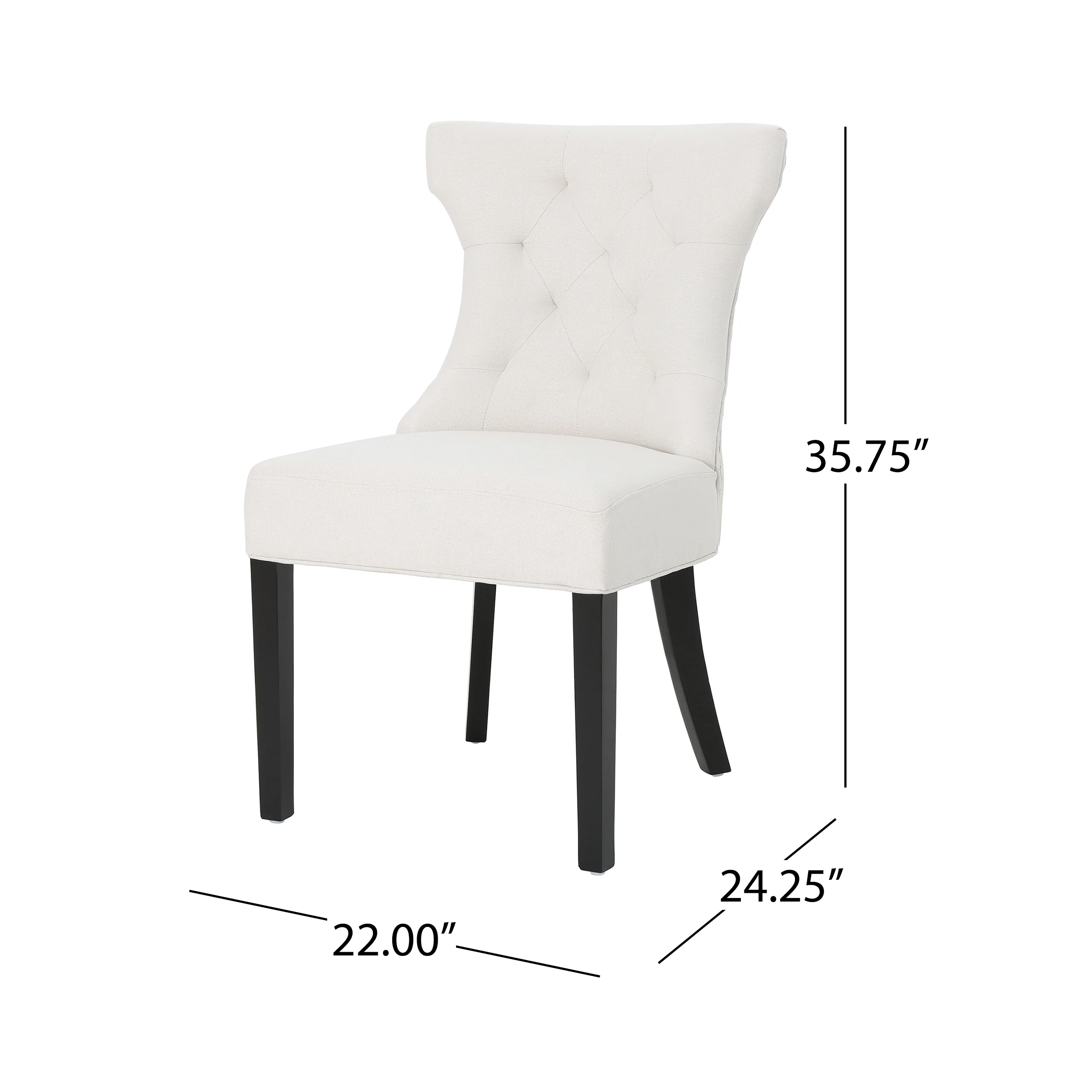 Louis Traditional Two Toned Fabric Dining Chair (set of 2) - furnishings