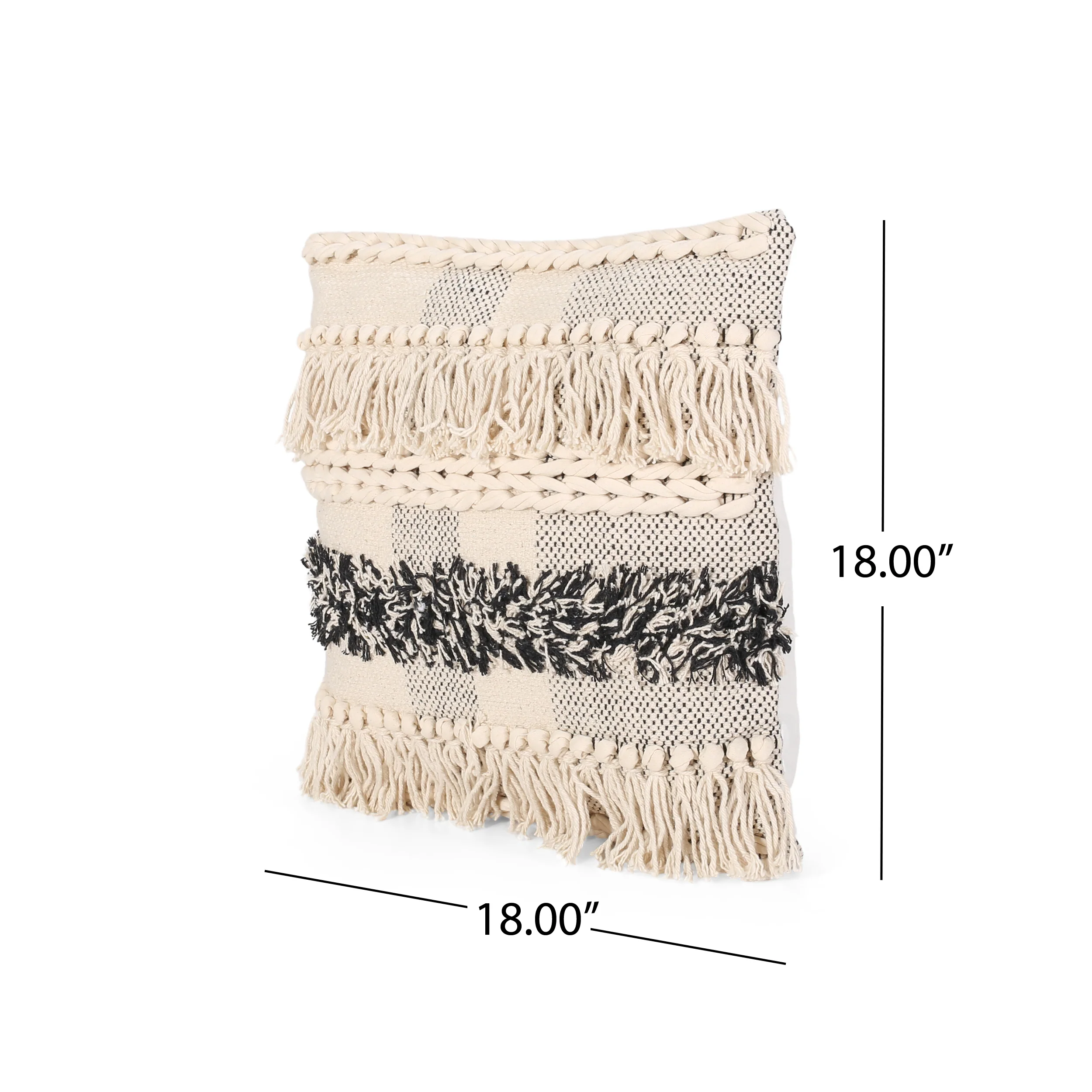 Stella Boho Cotton Pillow Cover - furnishings