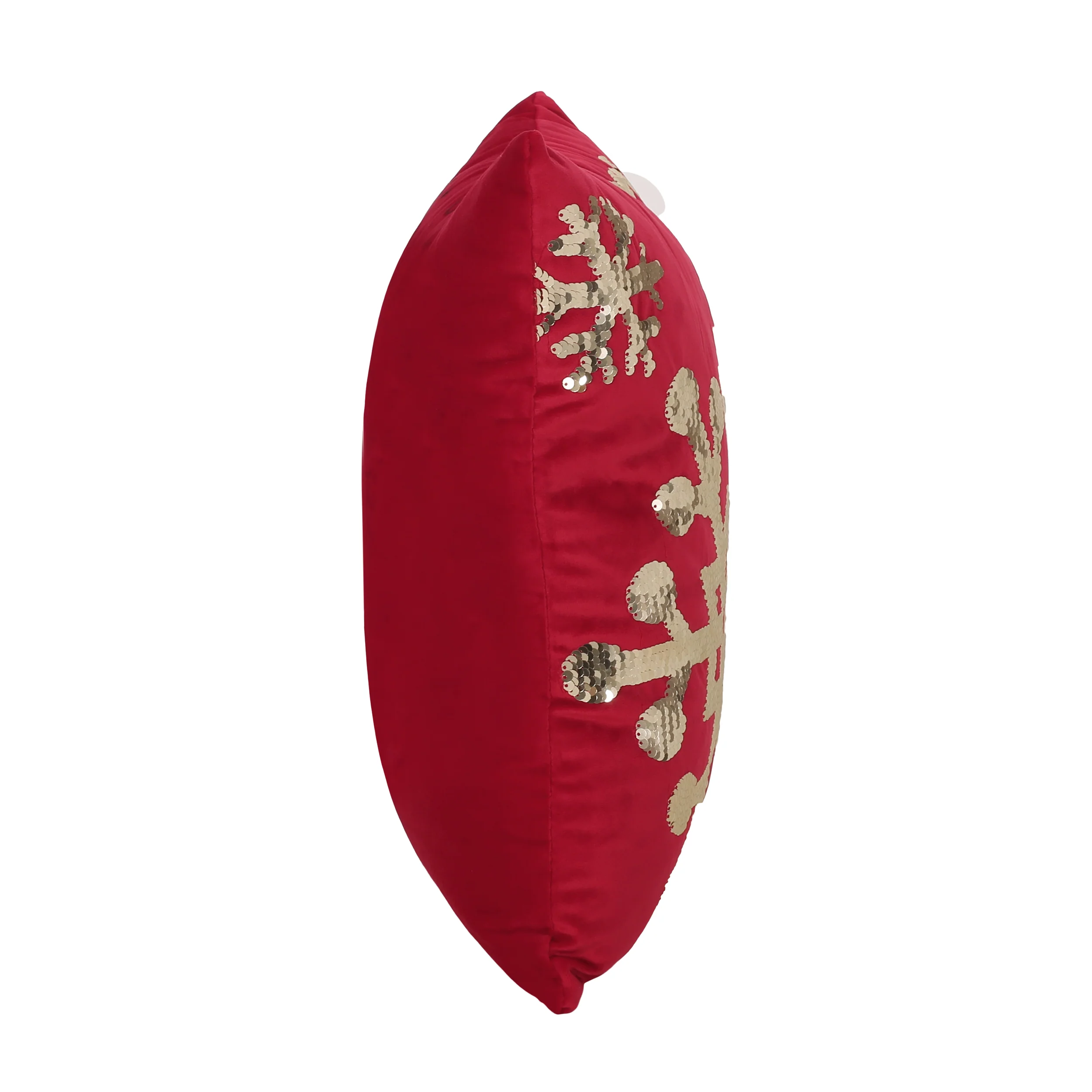 Geary Glam Velvet Christmas Throw Pillow - furnishings