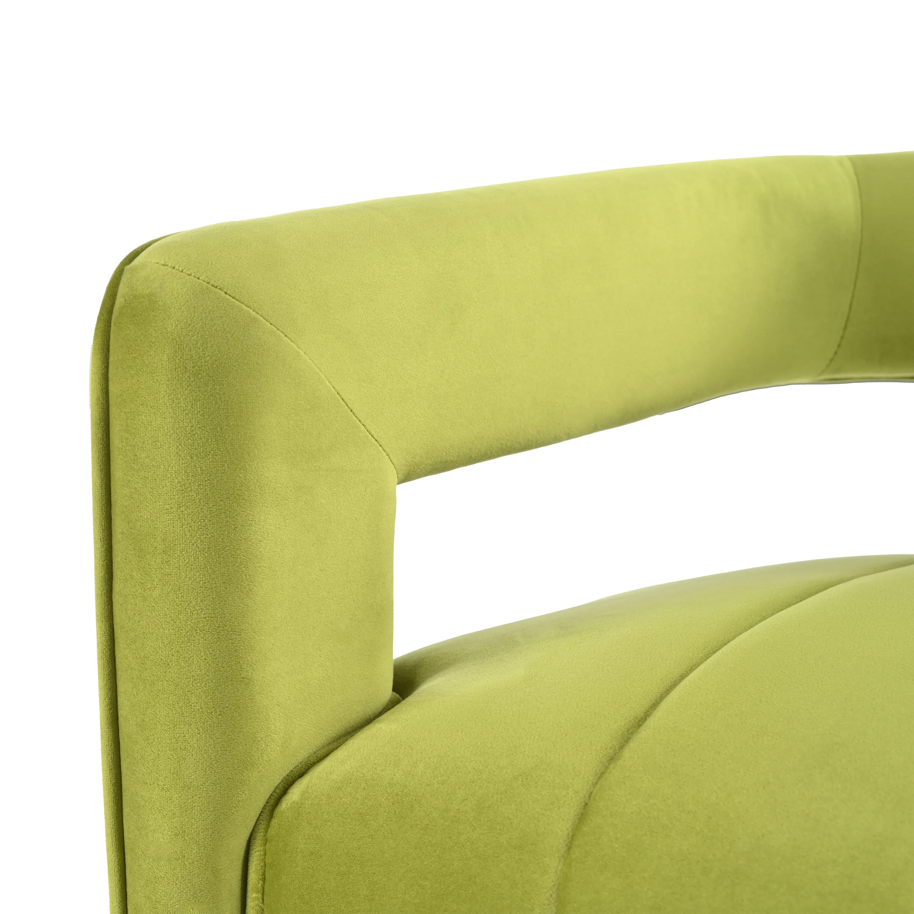 Brazal Modern Velvet Accent Club Chair - furnishings