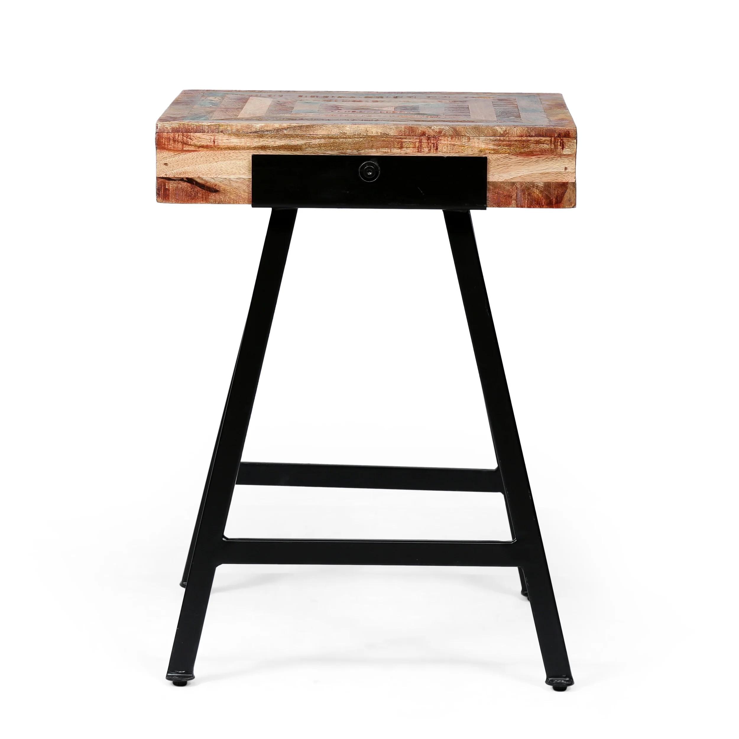 Rosewood Handcrafted Boho Mango Wood End Table (Set of 2) - furnishings