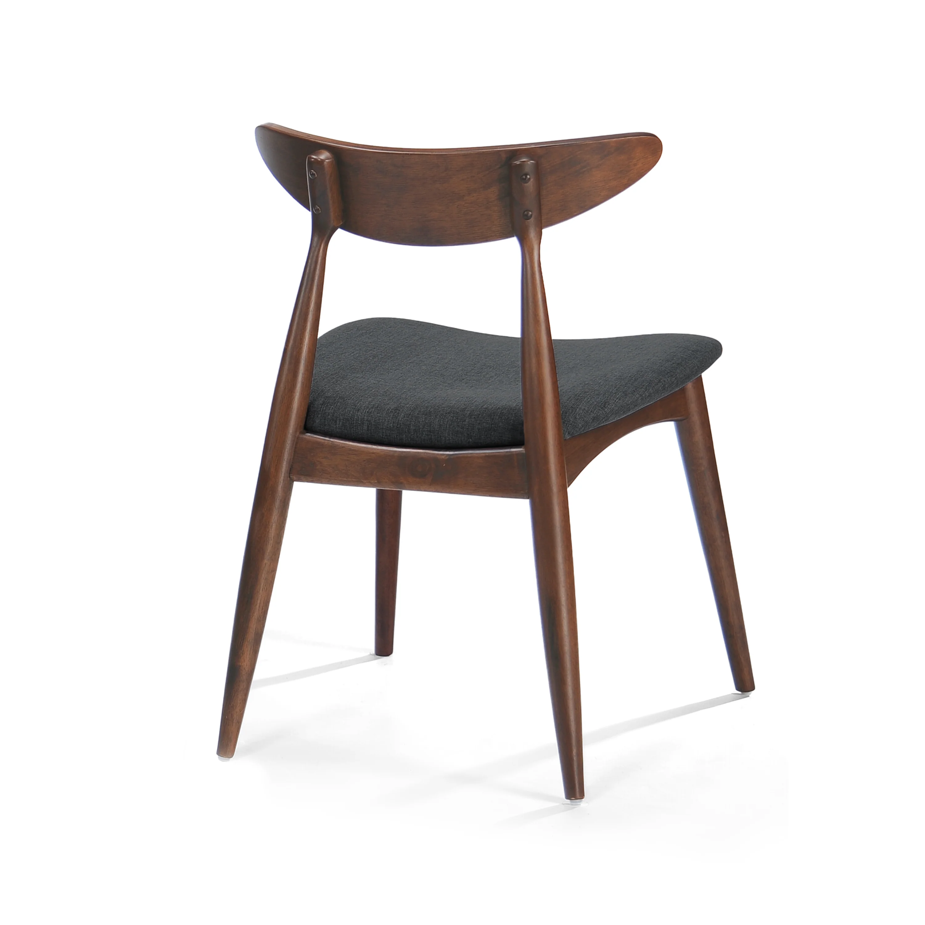 Issaic Mid-Century Modern 5-Piece Fabric Upholstered Dining Set w/ Wood Frame - furnishings
