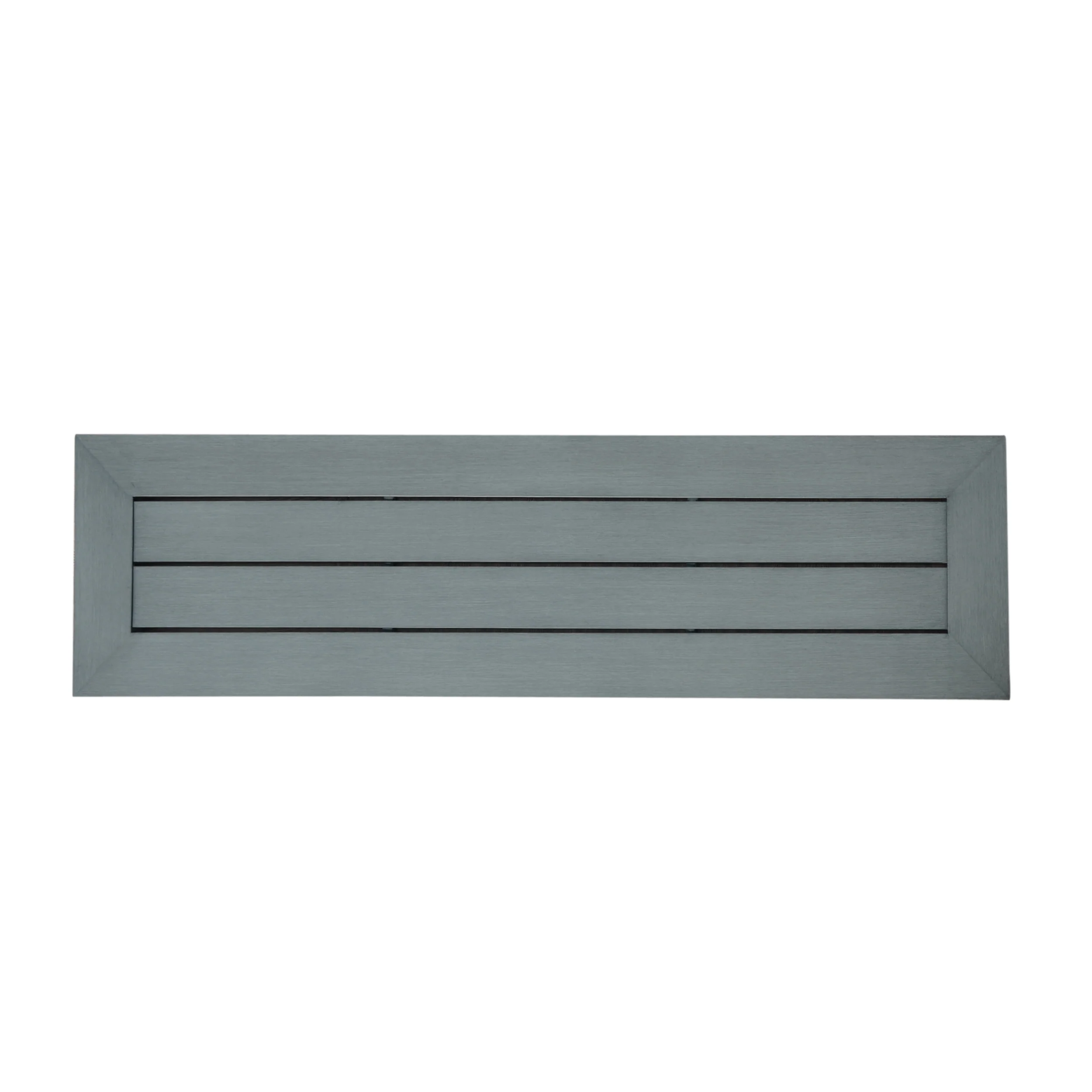 Icey Modern Outdoor Aluminum Dining Bench - furnishings