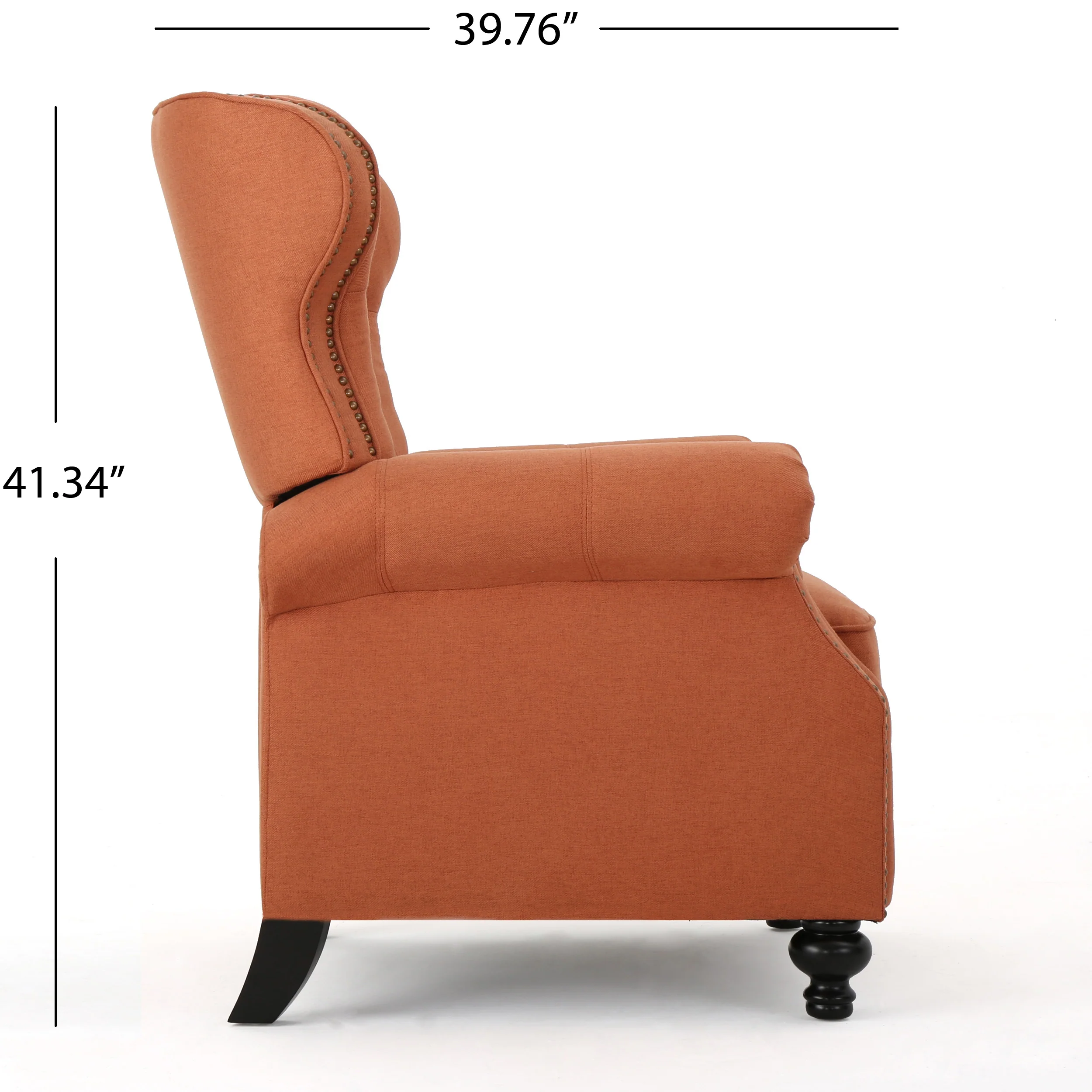 Waldo Tufted Back Studded Accent Recliner Armchair - furnishings