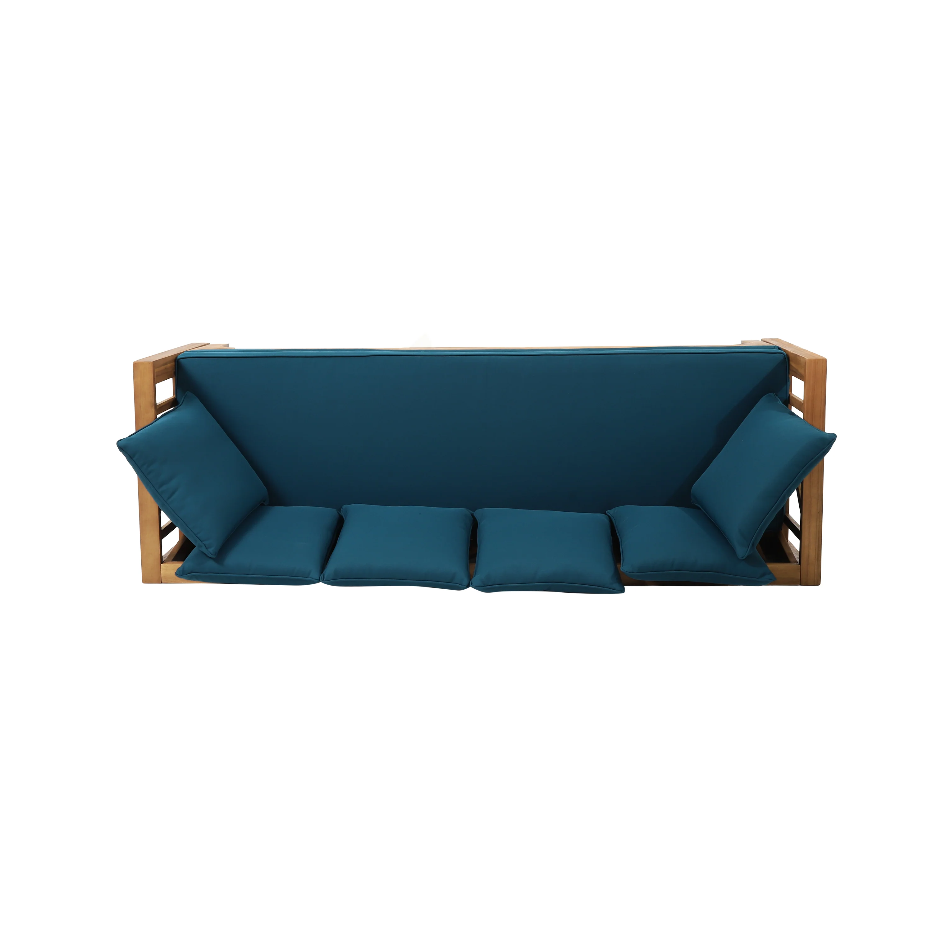 Camille Outdoor Extendable Acacia Wood Daybed Sofa - furnishings