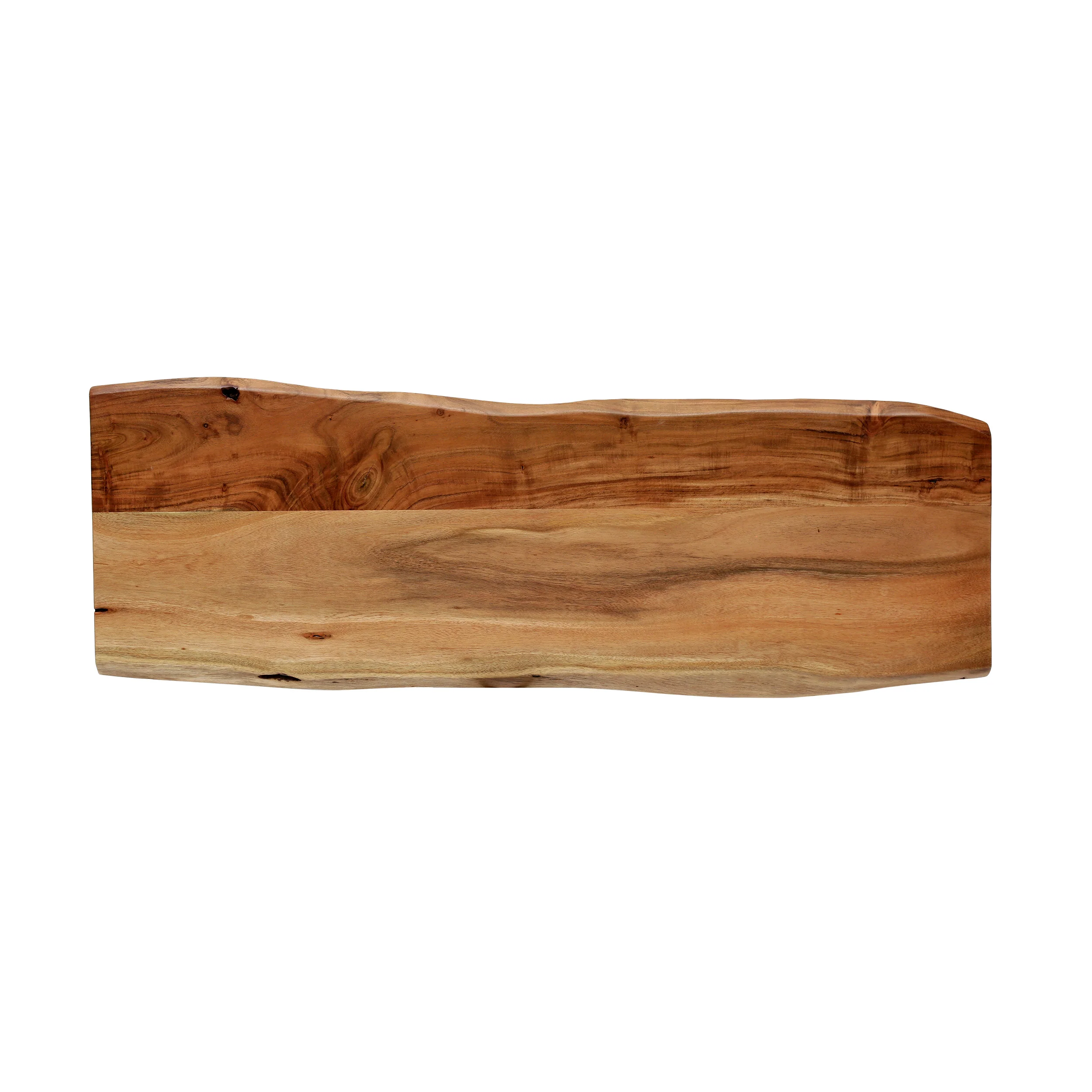 Canaan Handcrafted Modern Industrial Acacia Wood Media Console Table - furnishings