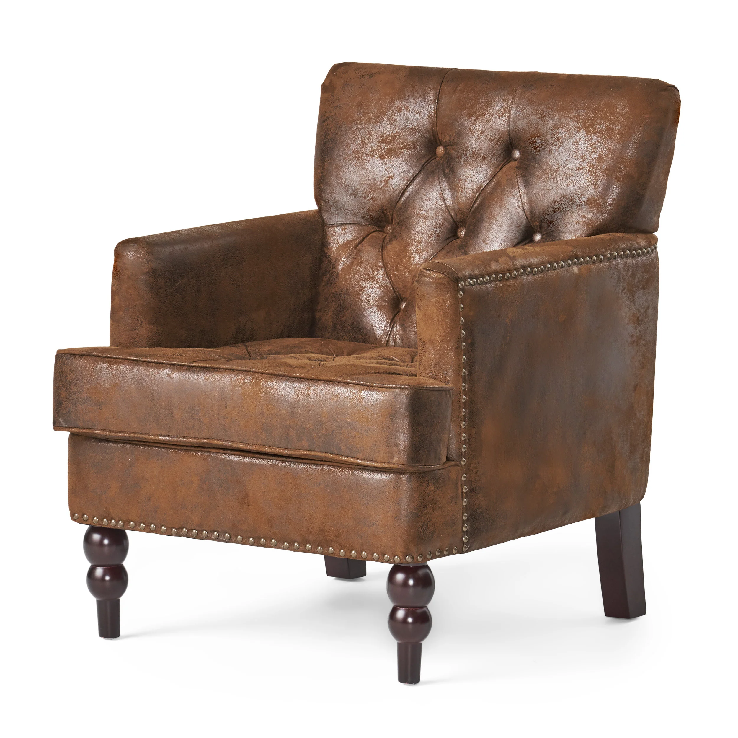 Madene Tufted Back Fabric Club Chair - furnishings