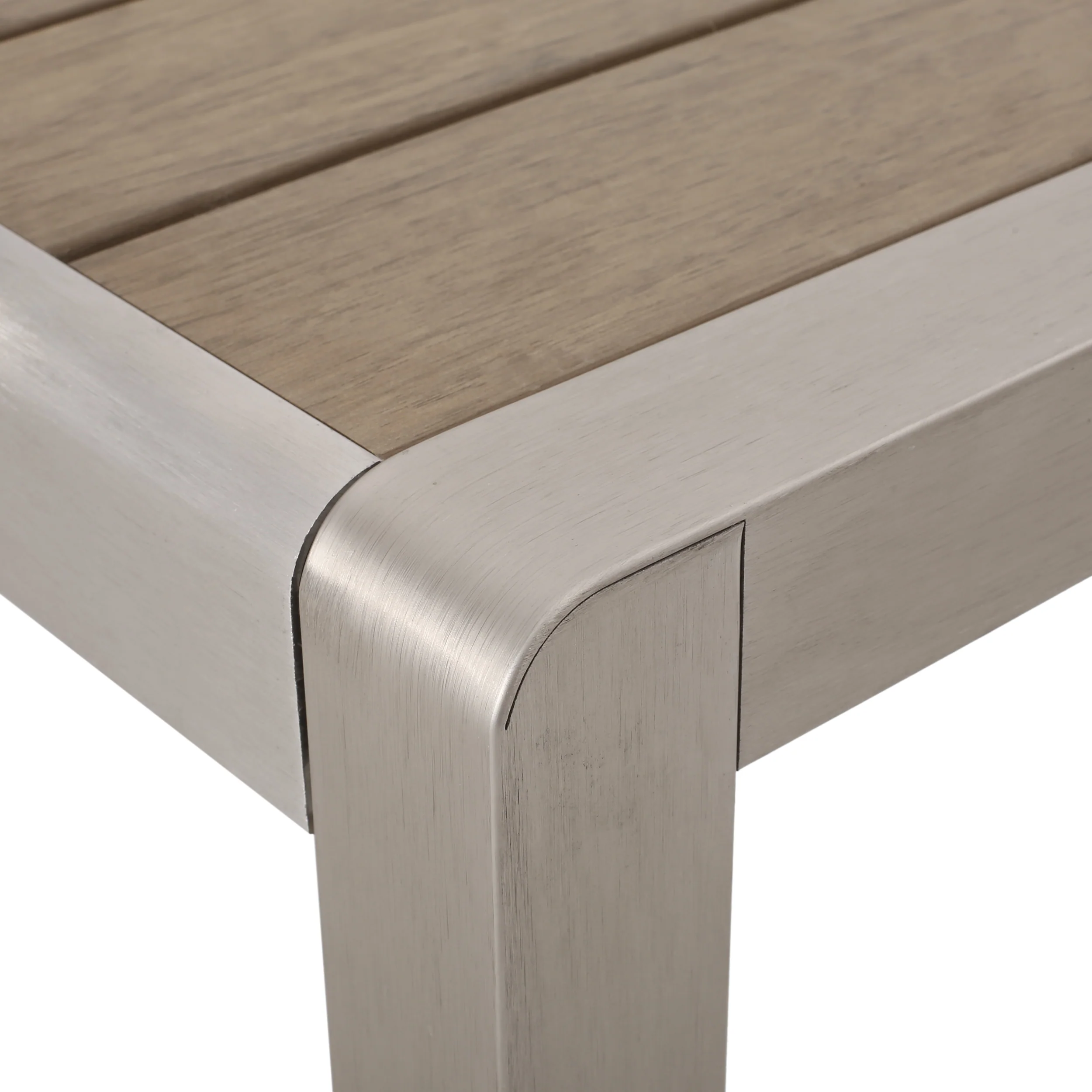 Cherie Outdoor Modern Aluminum Picnic Dining Set with Dining Benches - furnishings
