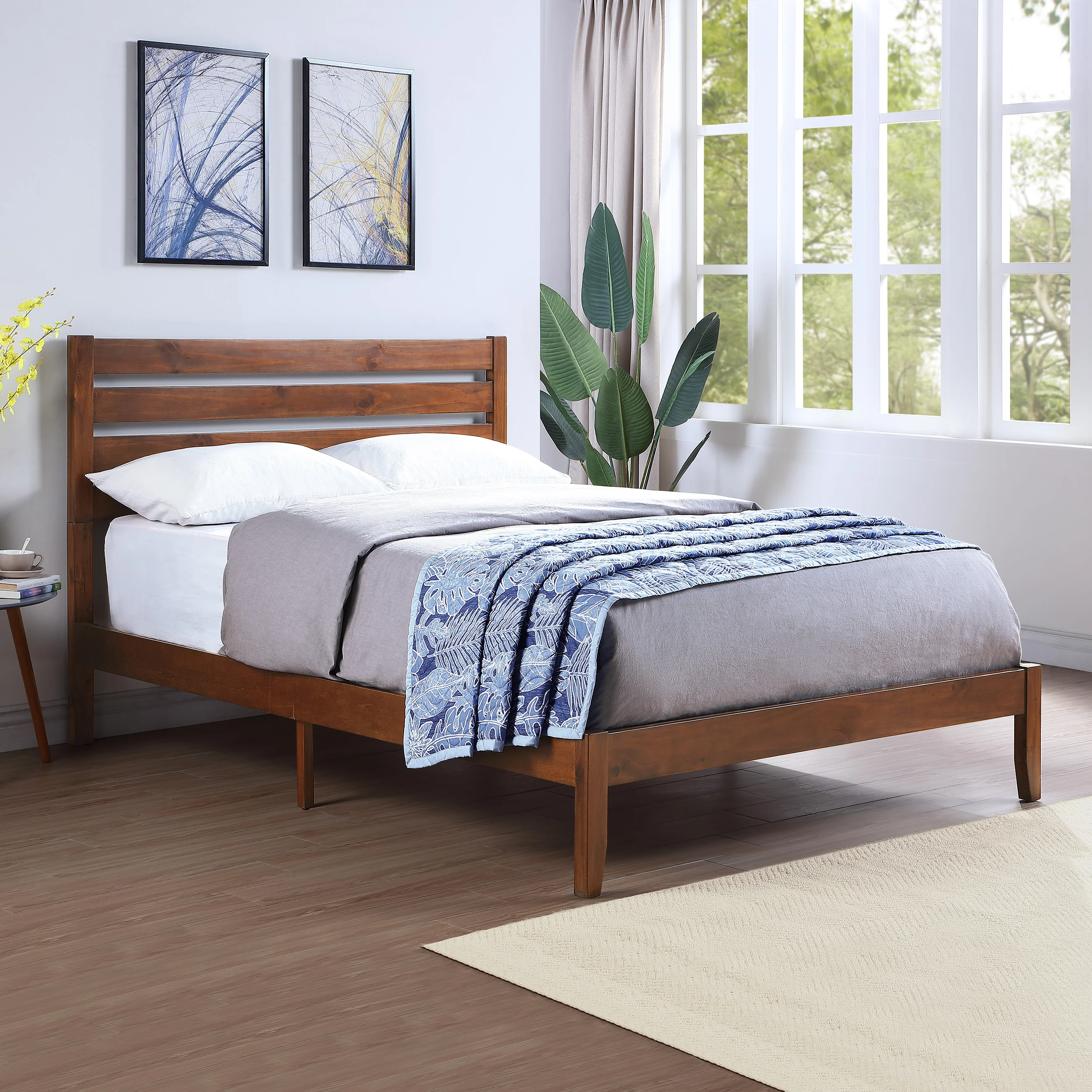Kenley Queen Size Bed with Headboard - furnishings