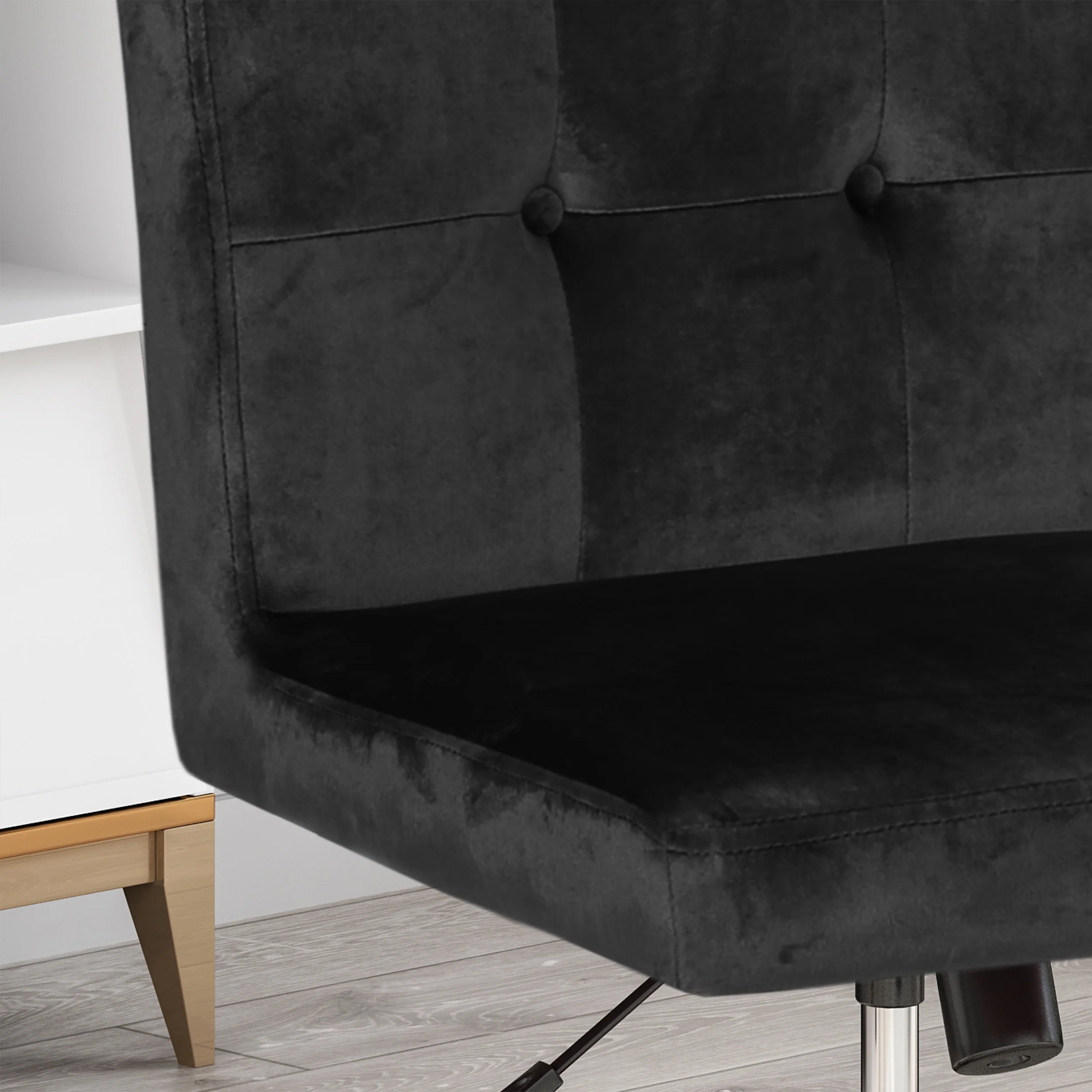 Theodore Glam Tufted Home Office Chair with Swivel Base - furnishings