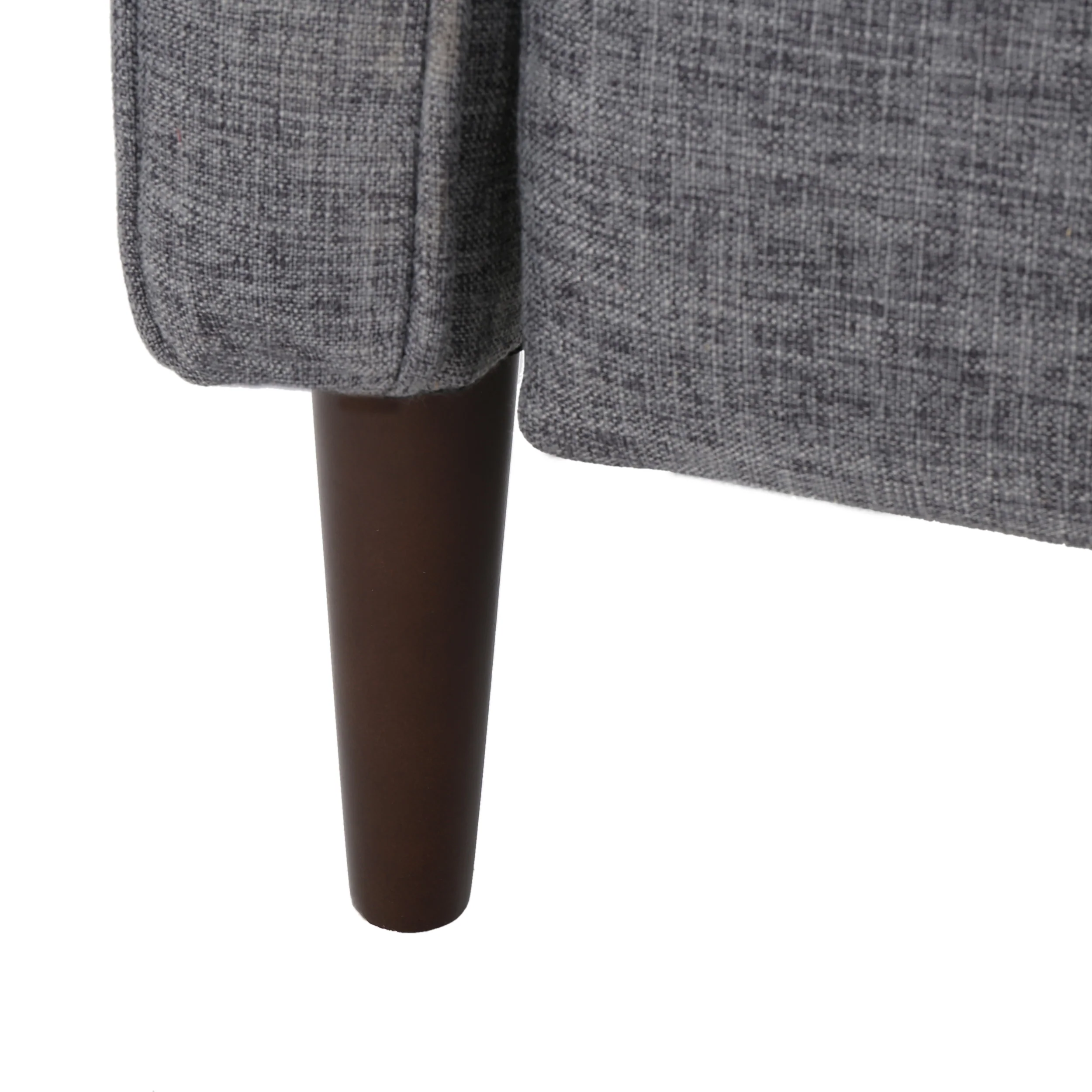 Macedonia Mid Century Modern Tufted Back Fabric Recliner - furnishings