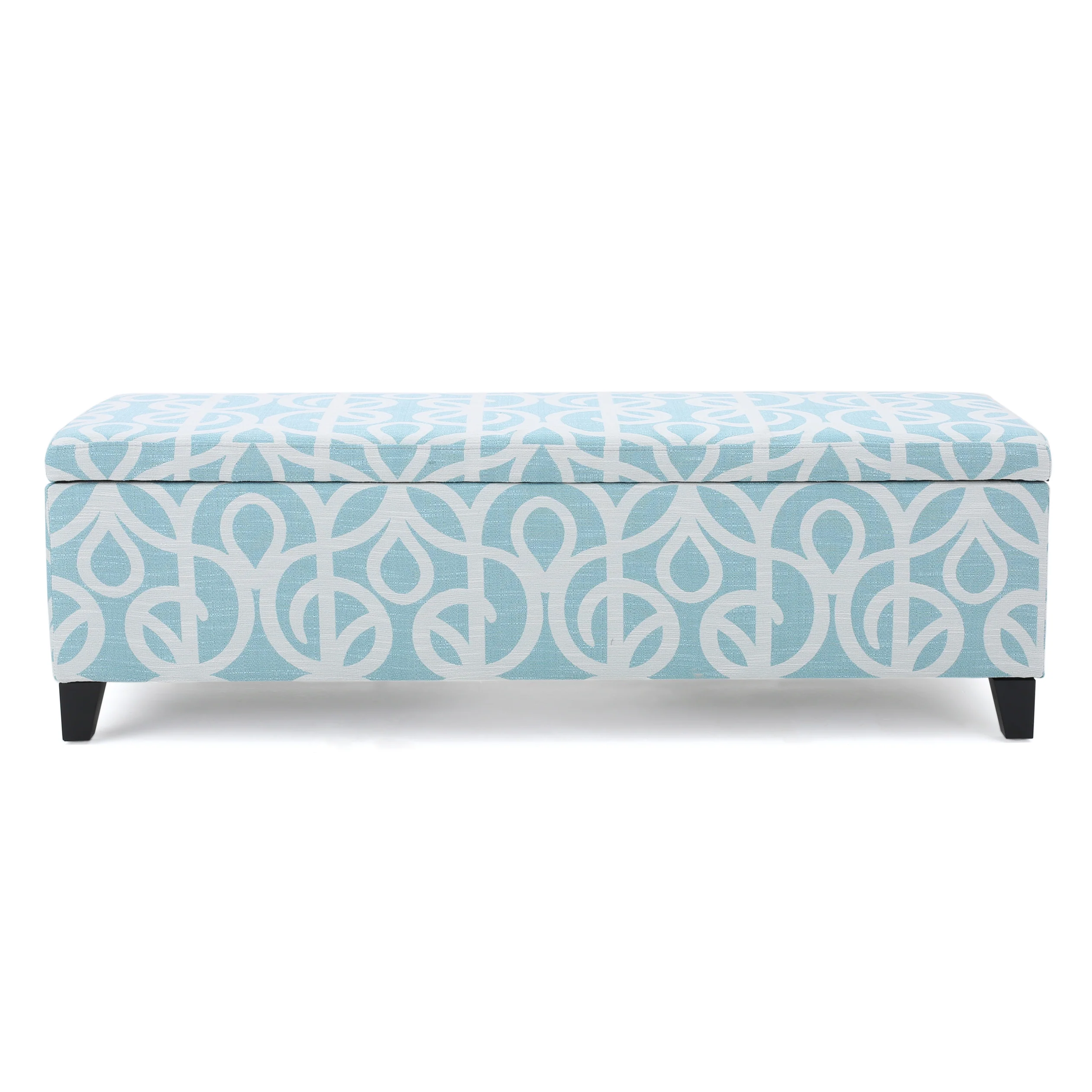 Clor Fabric Rectangle Storage Ottoman Bench - furnishings