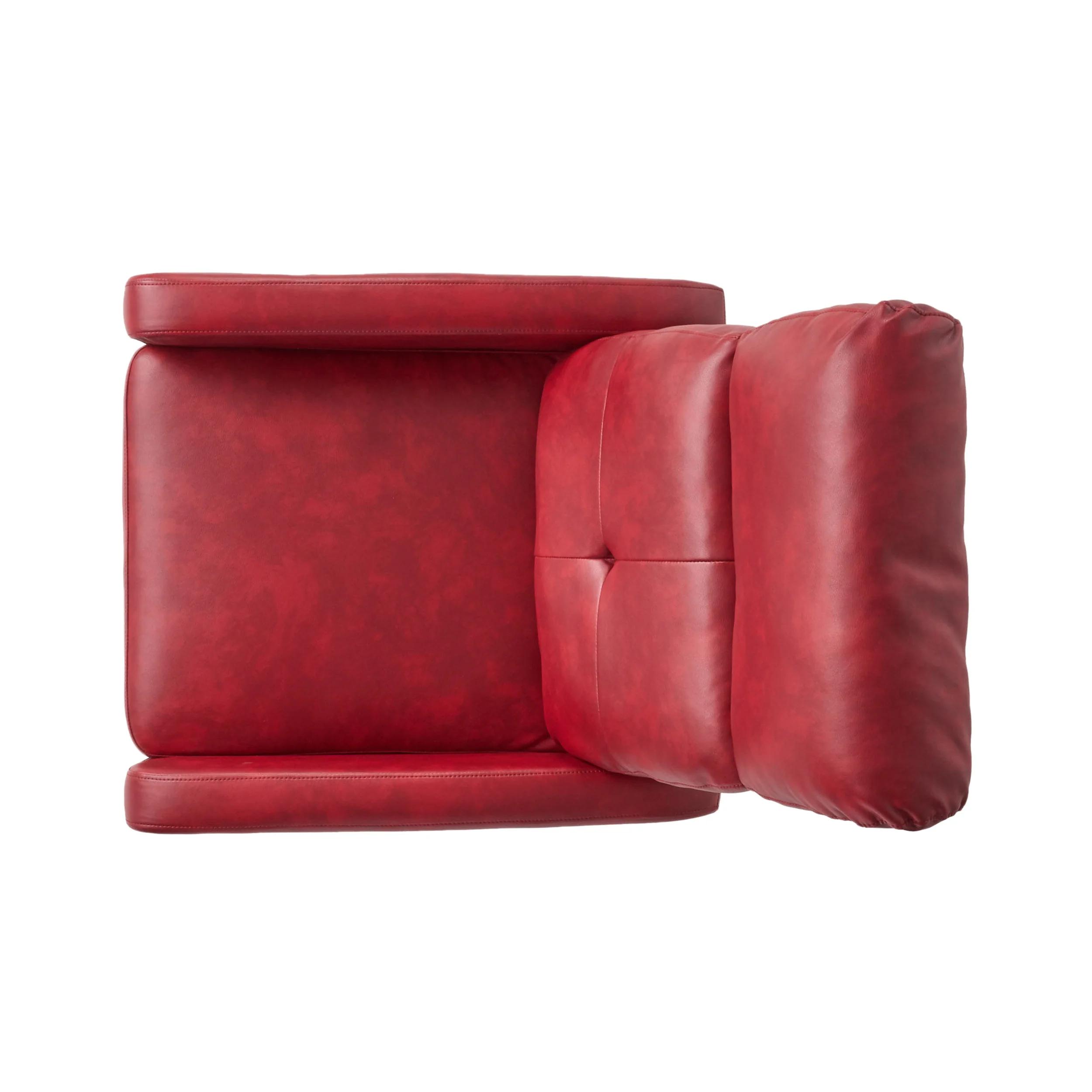 Teyana Contemporary Pillow Top Leather Recliner - furnishings