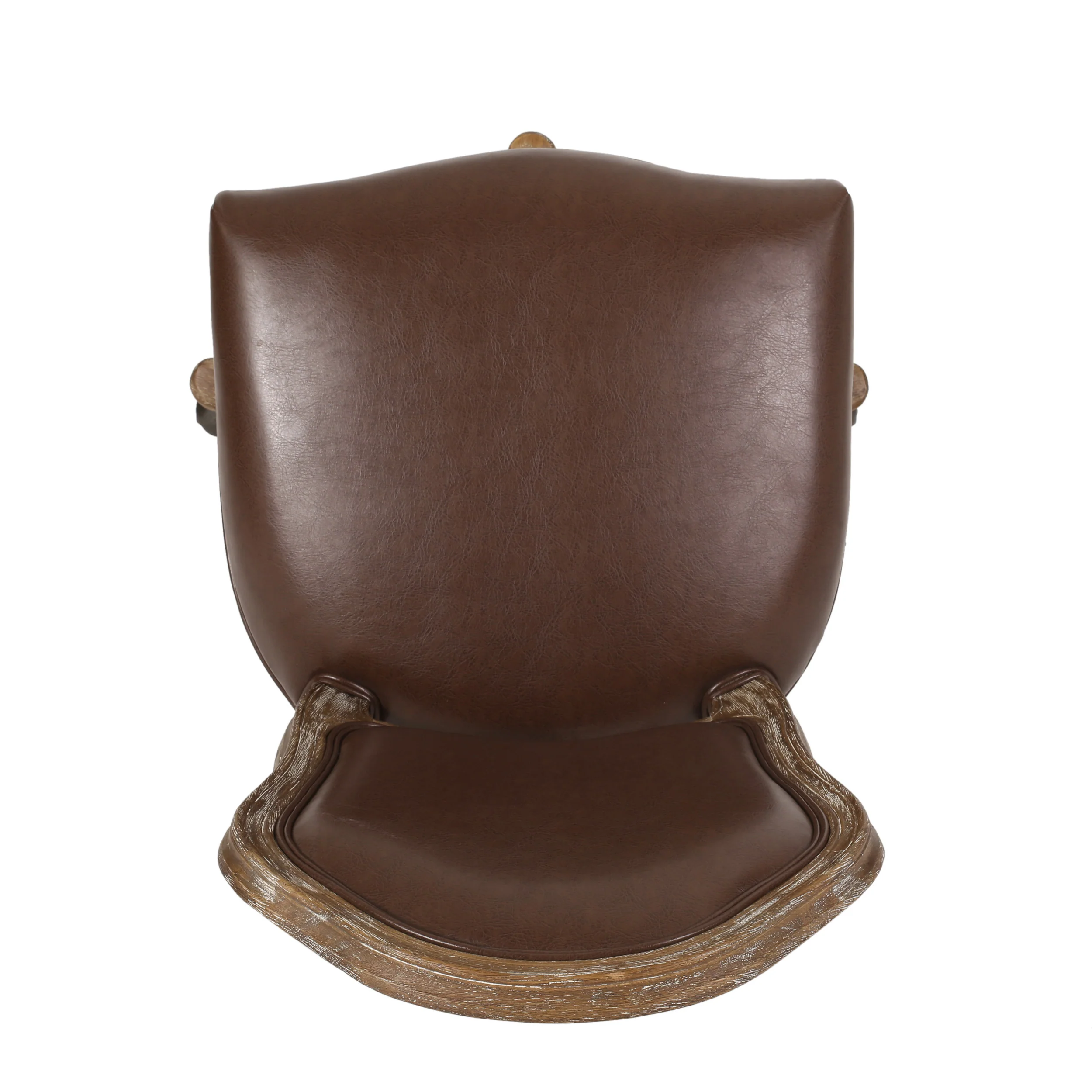 Oakes French Country Upholstered Swivel Office Chair - furnishings
