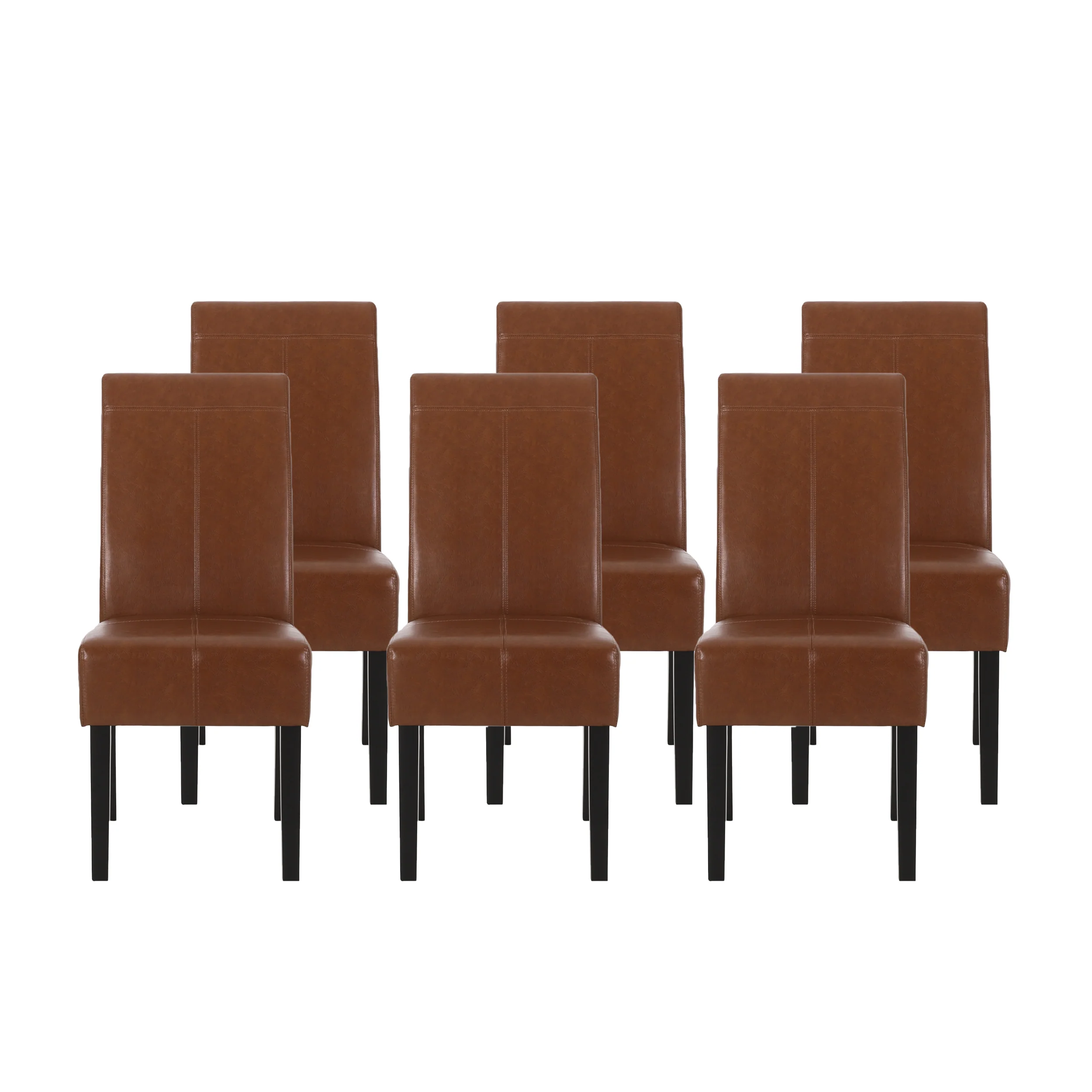 Percival Contemporary Upholstered T-Stitch Dining Chairs, Set of 6 - furnishings